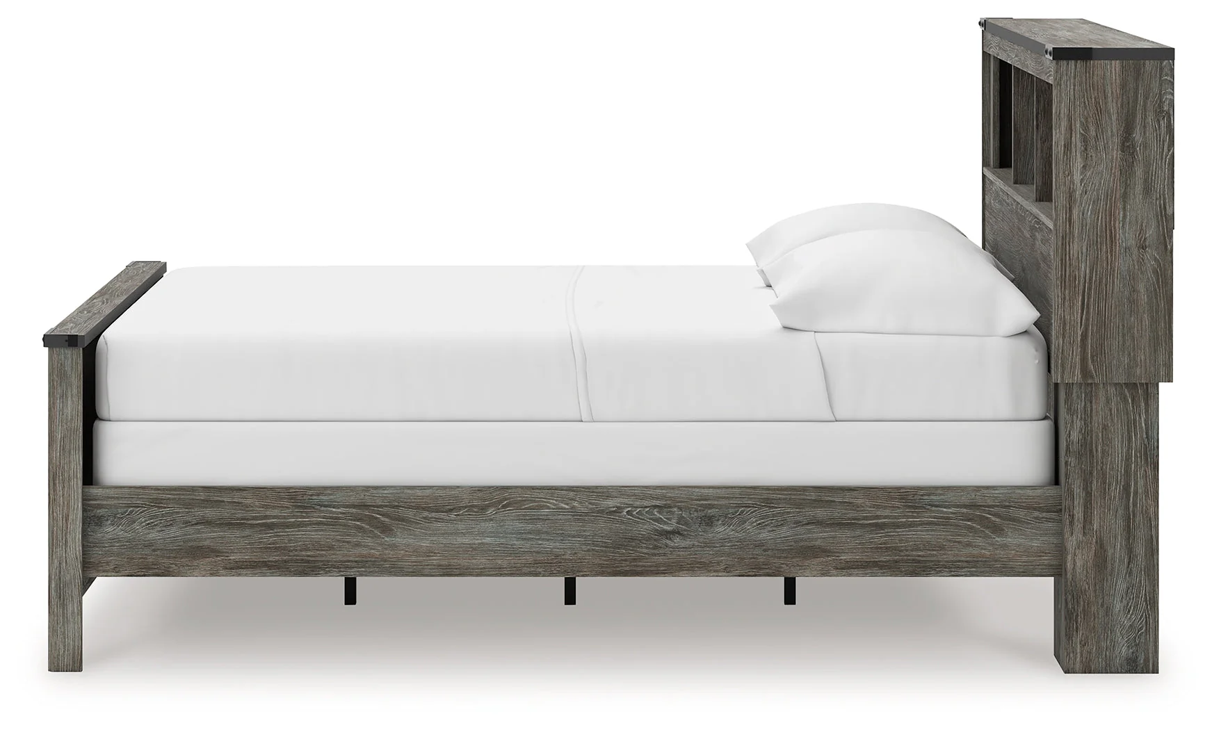 Frandern Gray Full Bookcase Panel Bed - Image 6