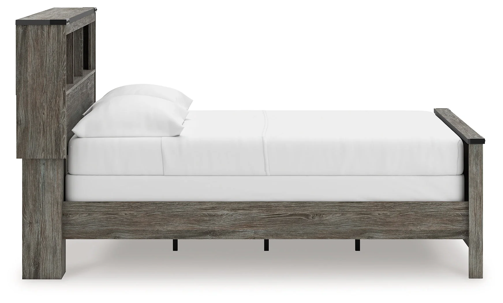 Frandern Gray Full Bookcase Panel Bed - Image 7