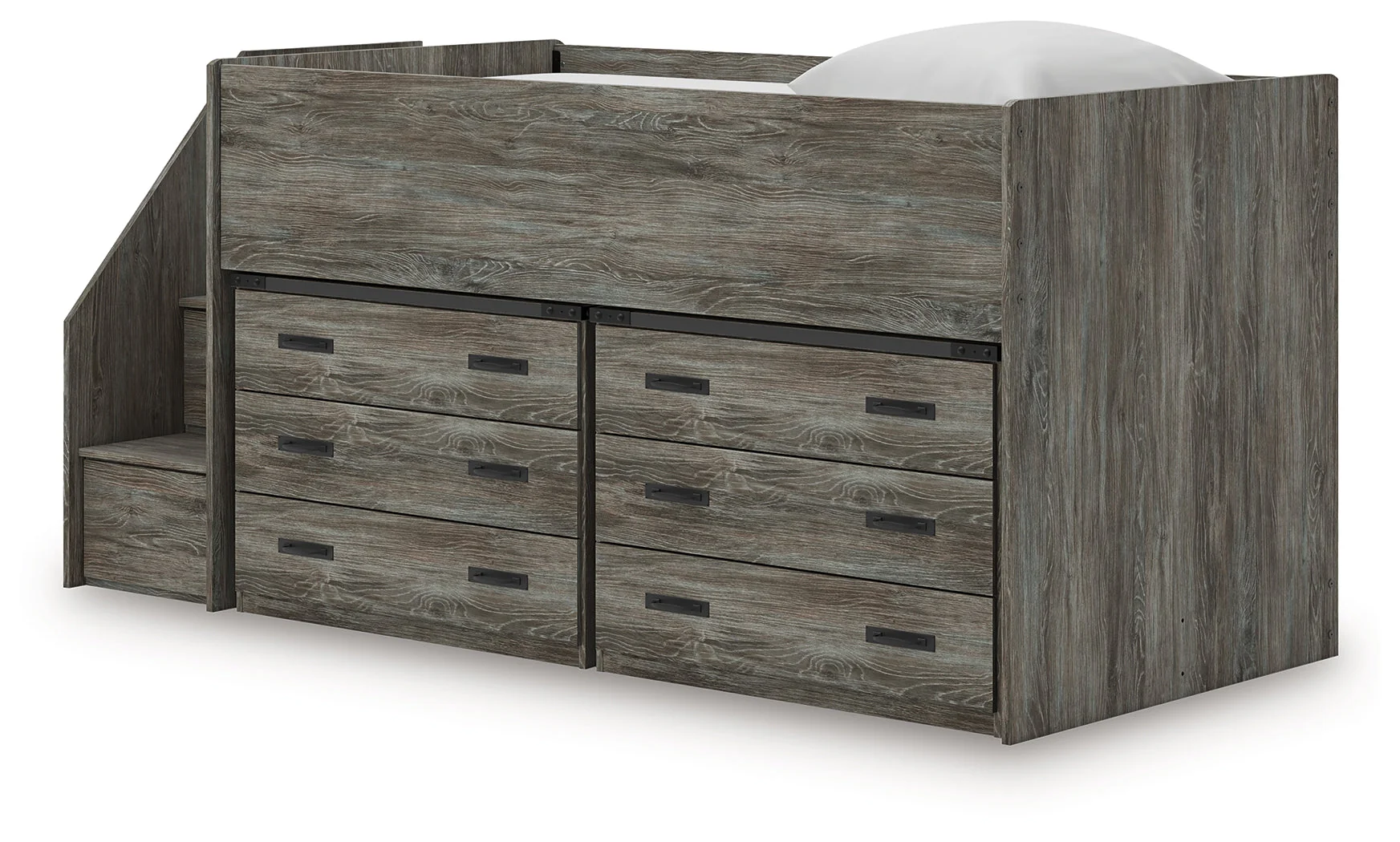 Frandern Twin Loft Bed with Drawer Storage - Image 2