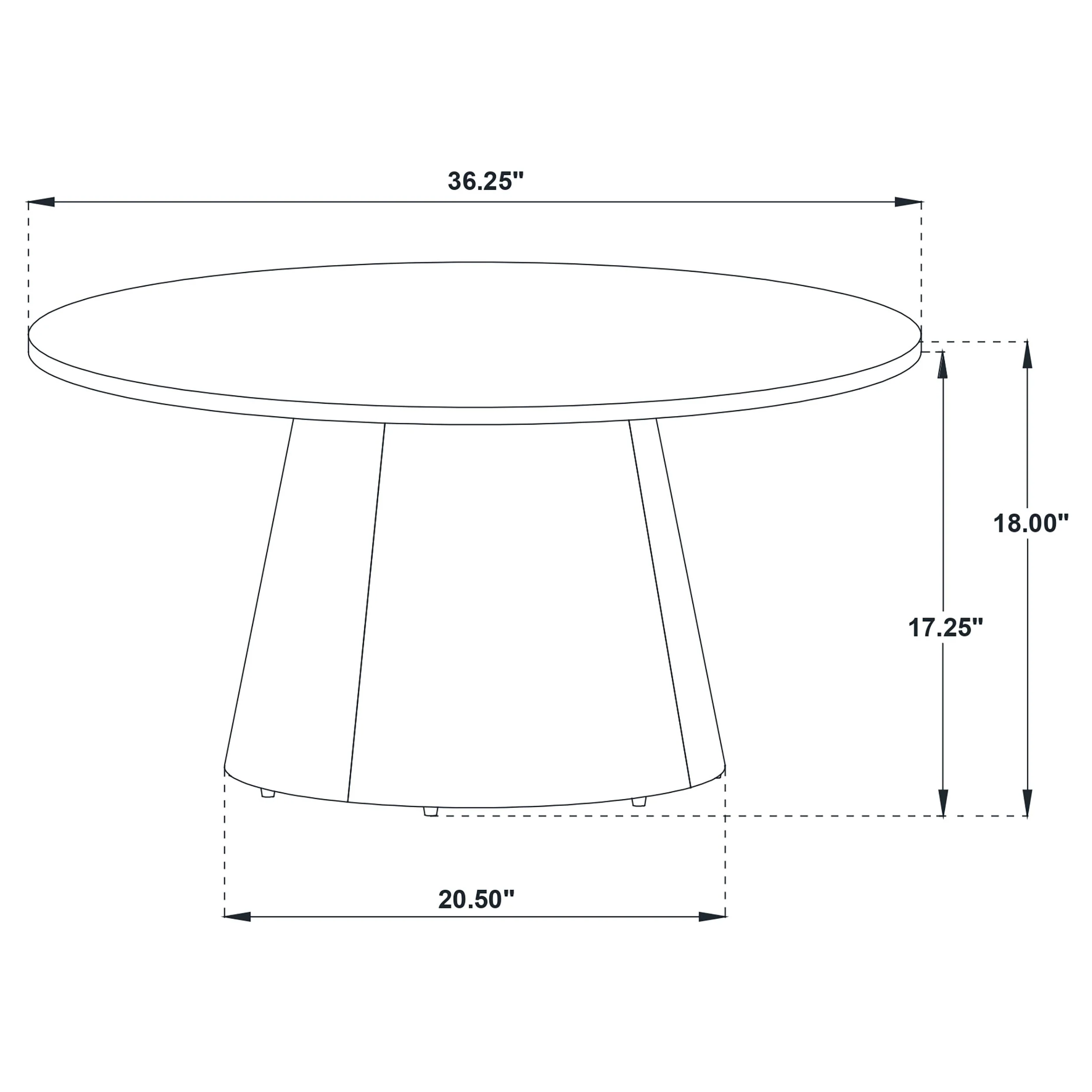 Franklin Dark Brown 3-piece Round Pedestal Coffee Table Set - Image 10