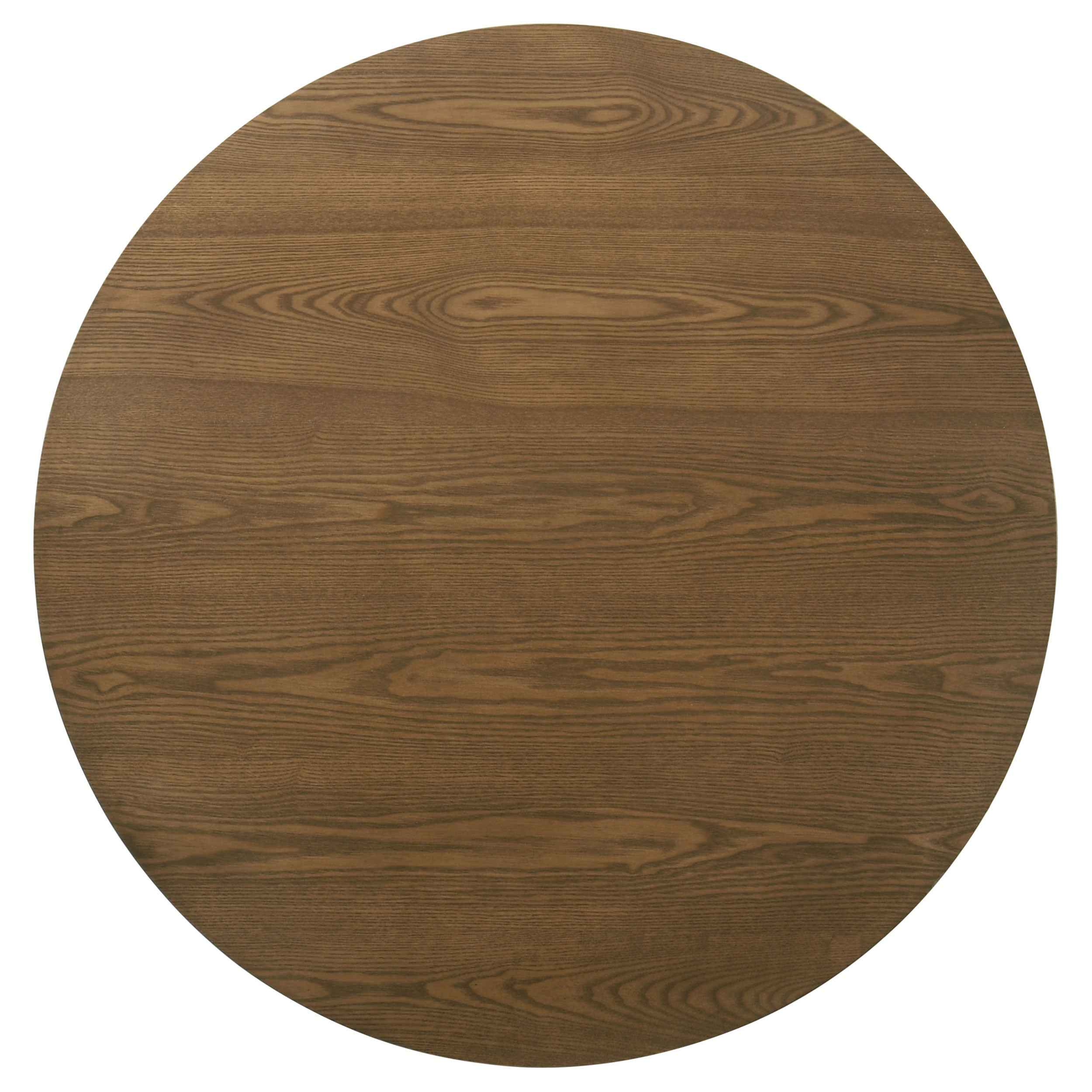 Franklin Dark Brown 36-inch Round Pedestal Coffee Table - Image 3