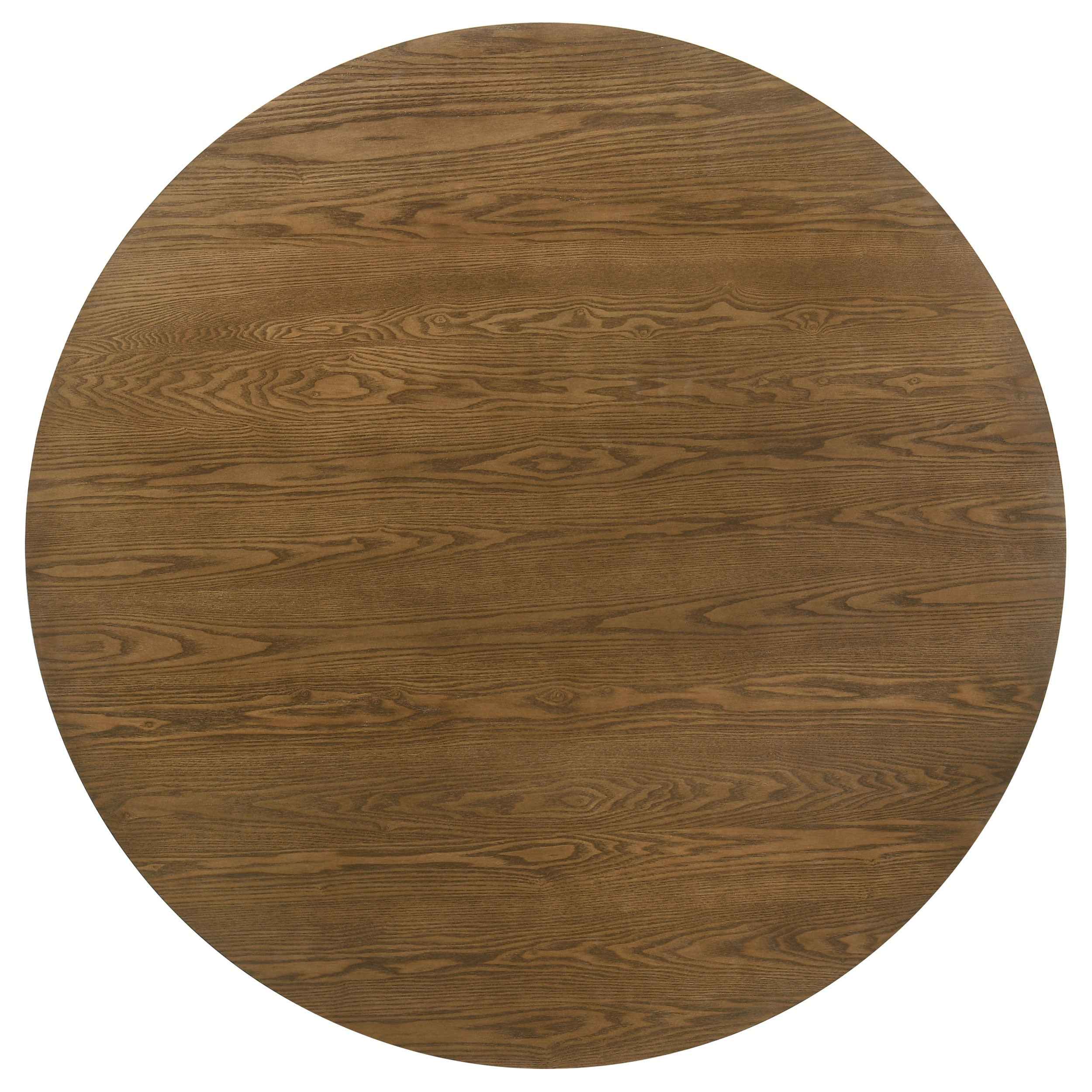 Franklin Dark Brown 5-piece 54-inch Round Dining Table Set - Image 4