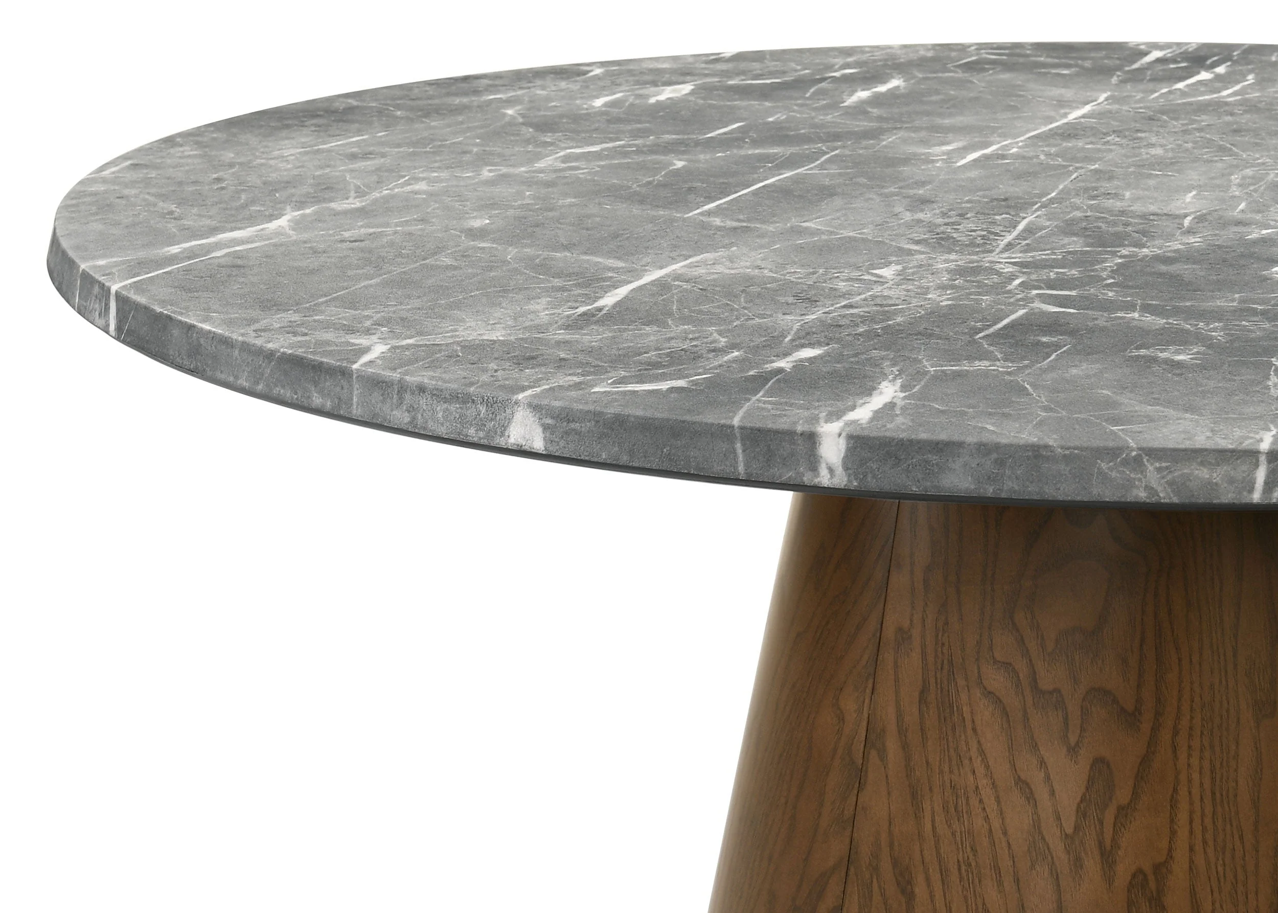 Franklin Dark Oak 59-inch Round Dining Table - Image 4