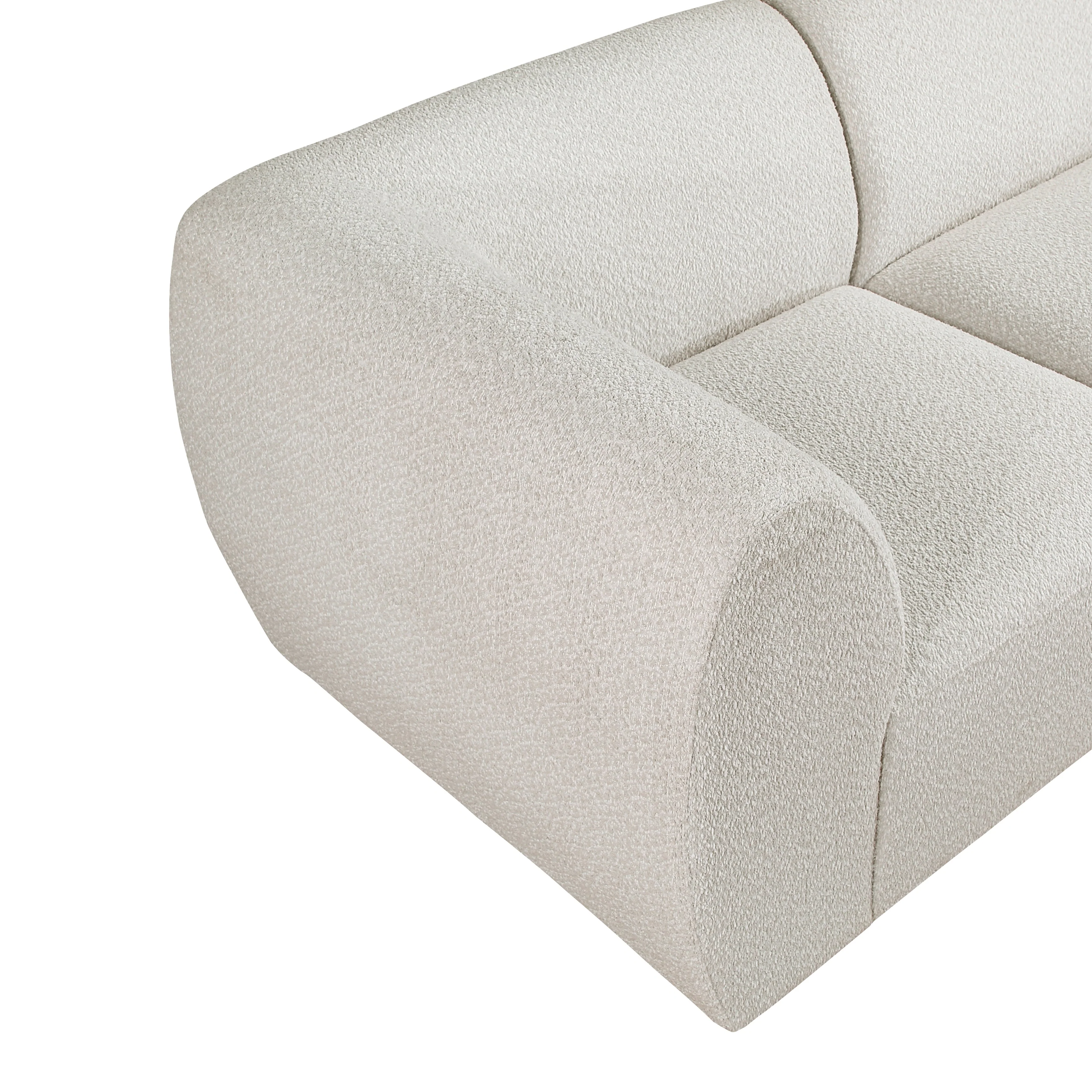 Franz Beige Chenille 3-Piece Modular Sofa - Image 15