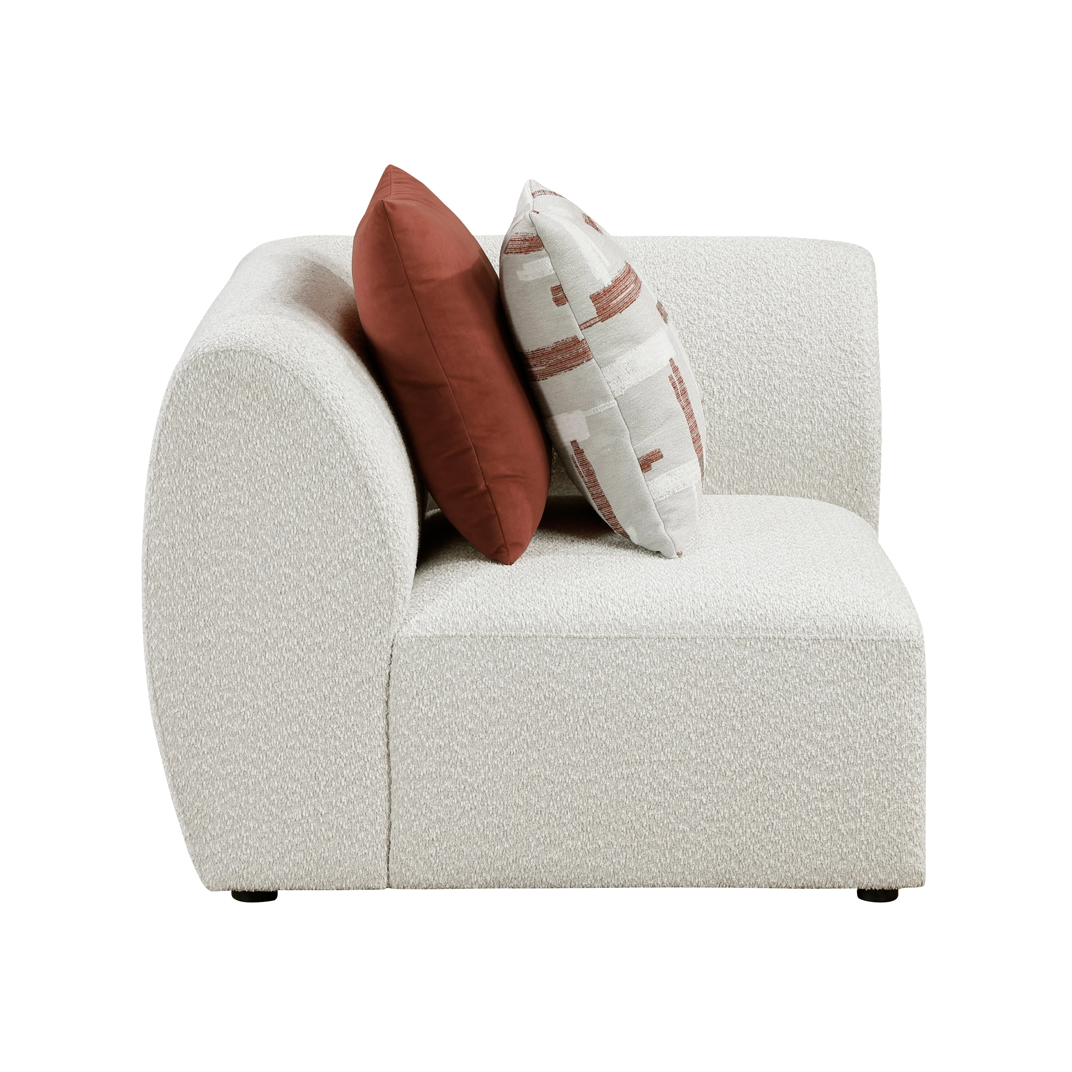 Franz Beige Chenille 3-Piece Modular Sofa - Image 5
