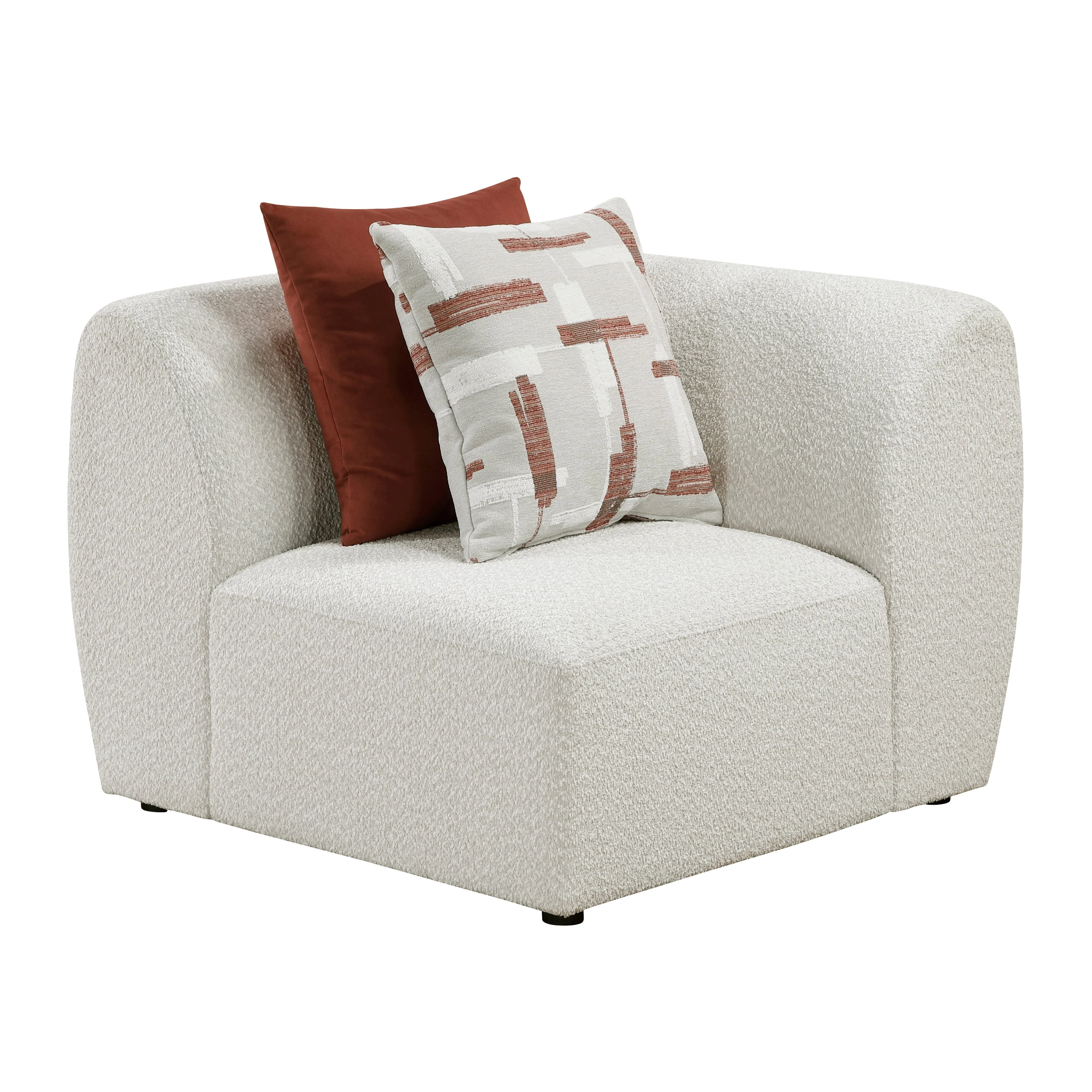 Franz Beige Chenille 6-Piece Modular Sectional - Image 6