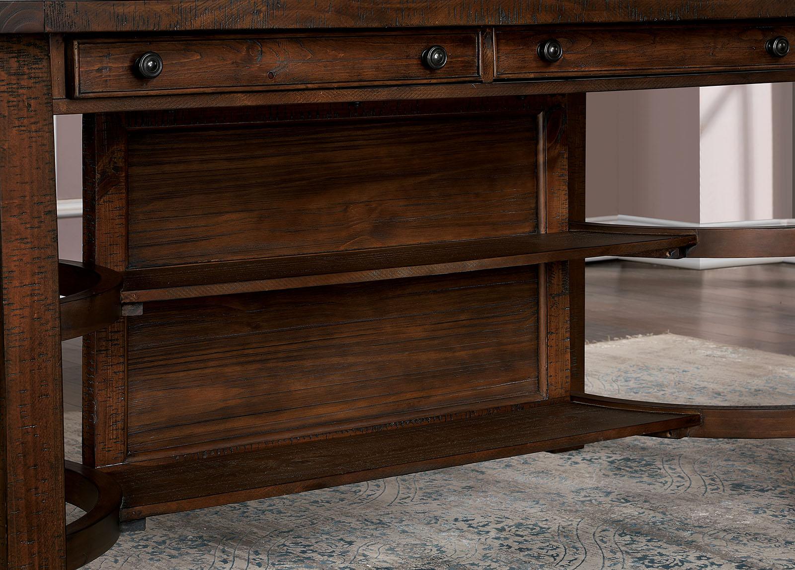 Fredonia Rustic Oak Counter Ht. Table - Image 3