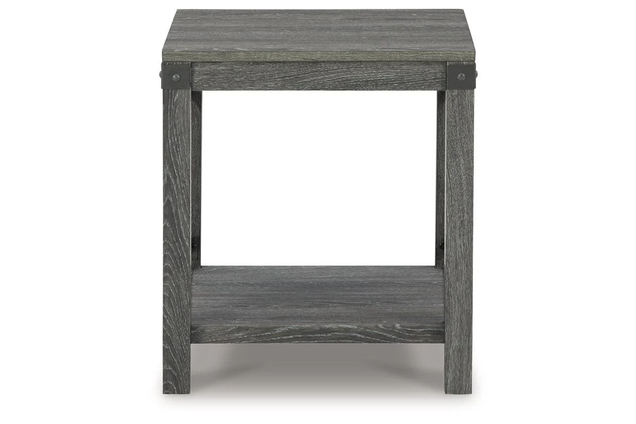Freedan Grayish Brown Lift-top Coffee Table, 2 End Tables and Console - Image 12