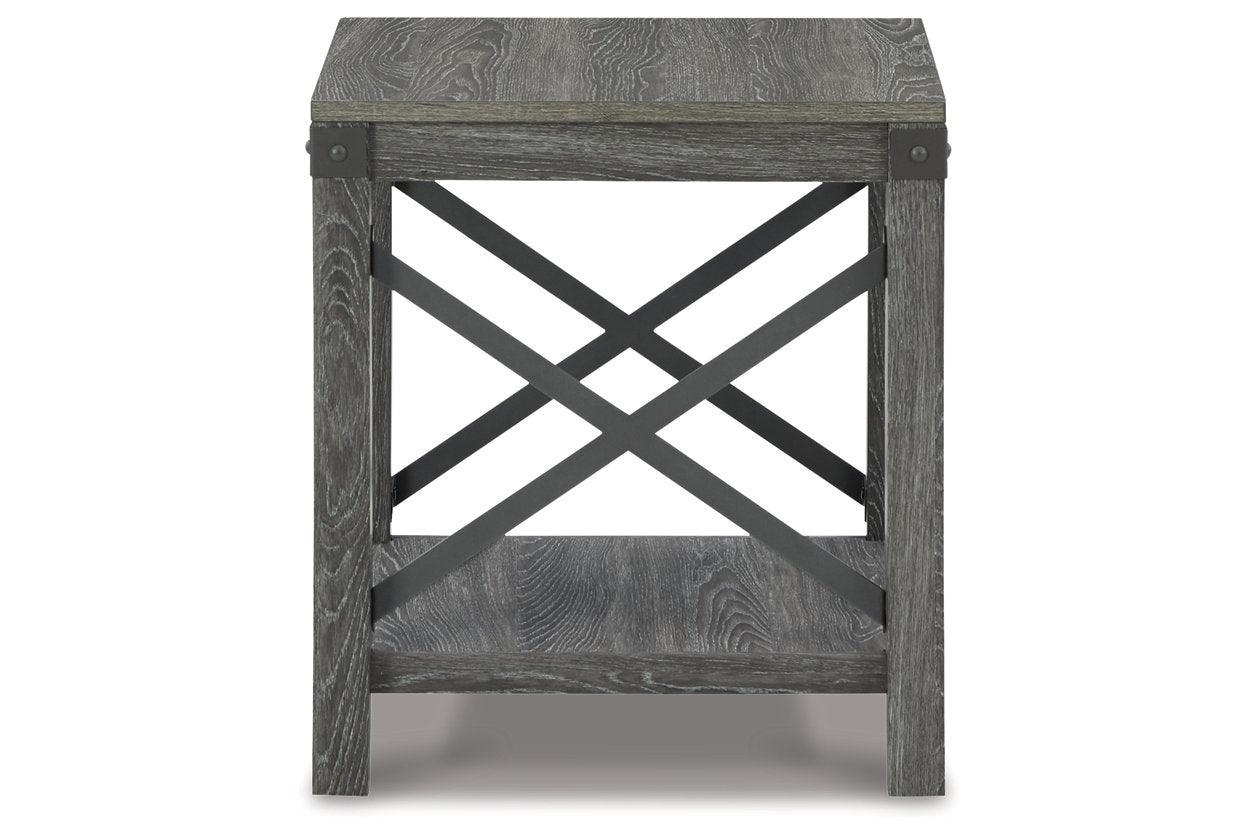 Freedan Grayish Brown Lift-top Coffee Table, 2 End Tables and Console - Image 13