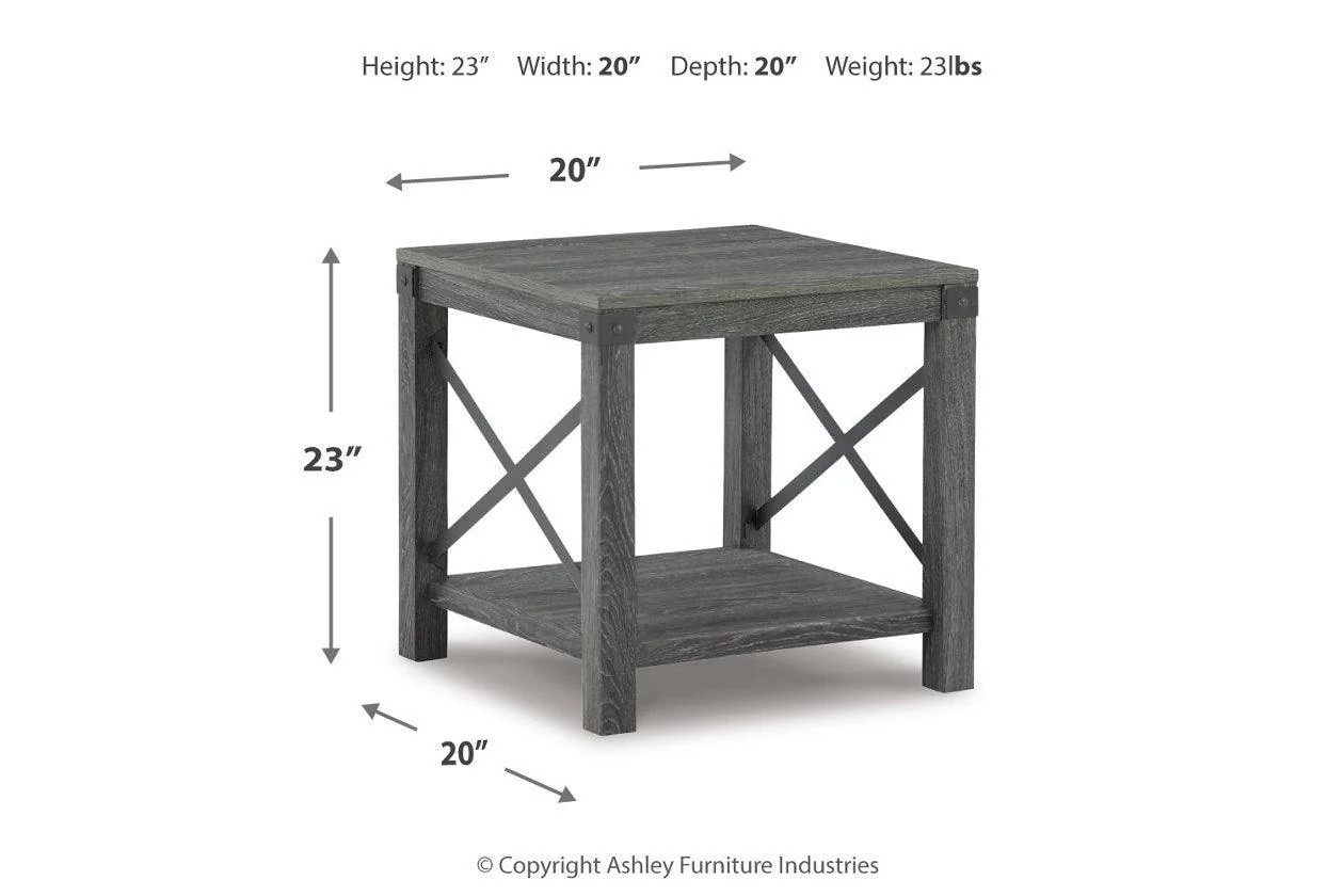 Freedan Grayish Brown Lift-top Coffee Table, 2 End Tables and Console - Image 16