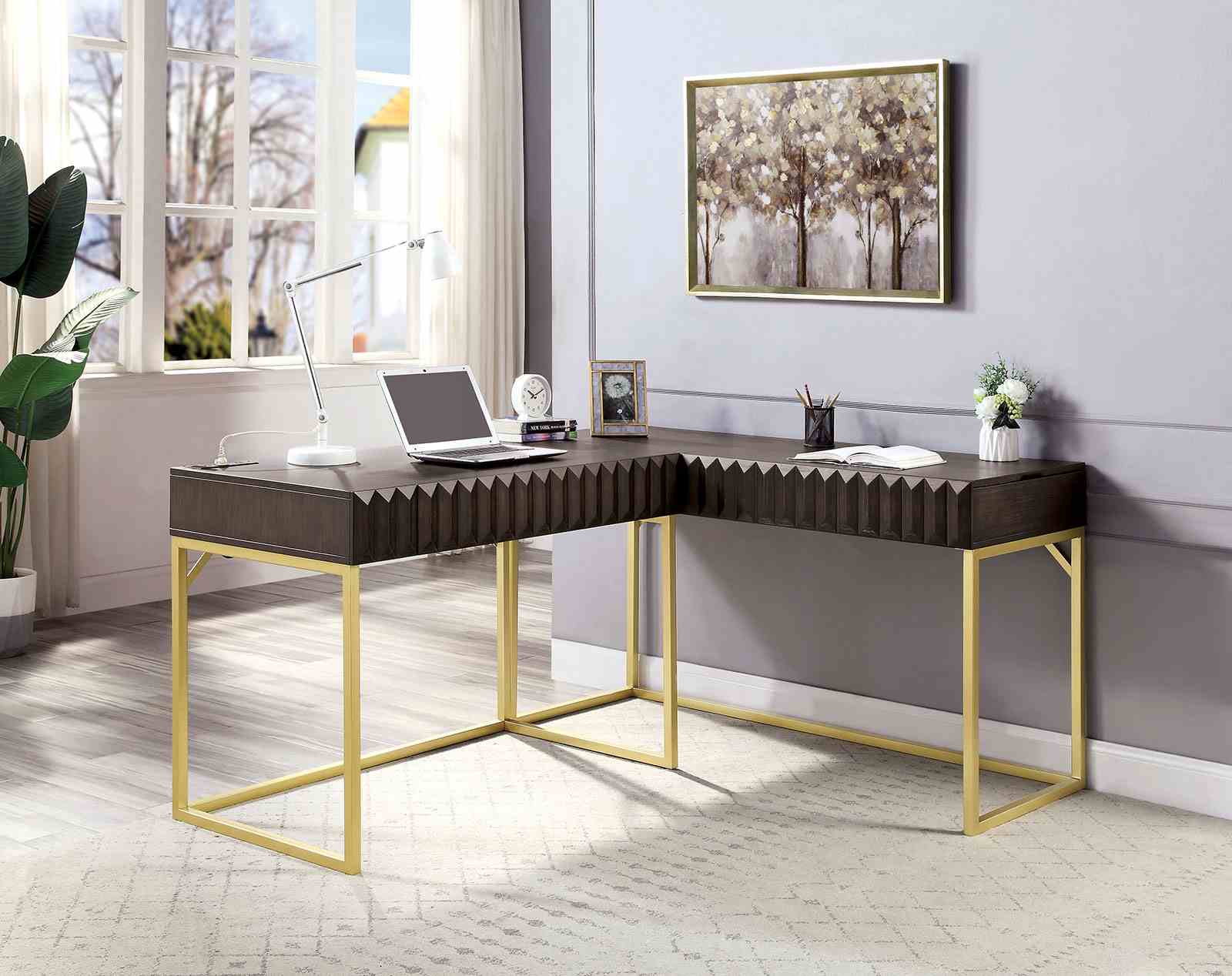 Freiburg Antique White Desk - Image 2