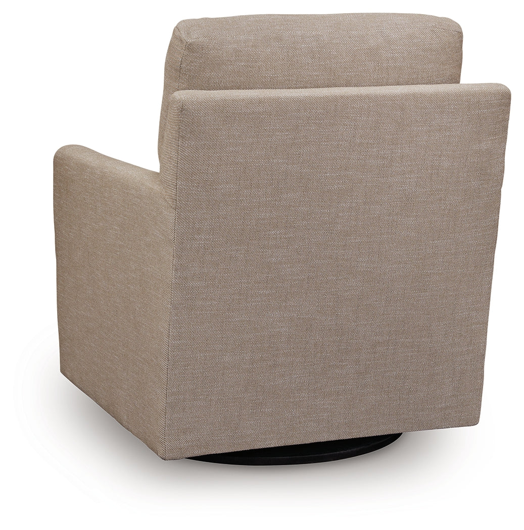 Freybourne Twill Swivel Accent Chair - Image 5