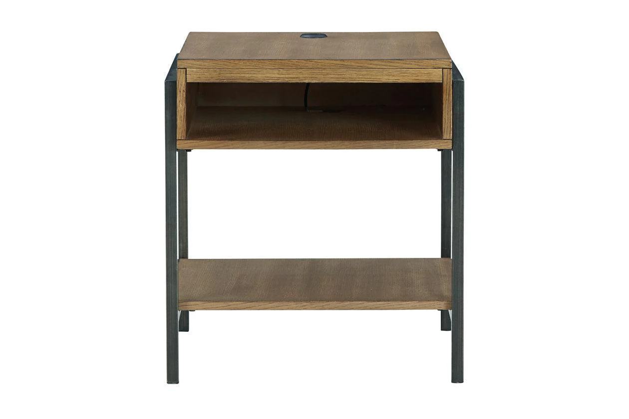 Fridley Brown/Black End Table - Image 2
