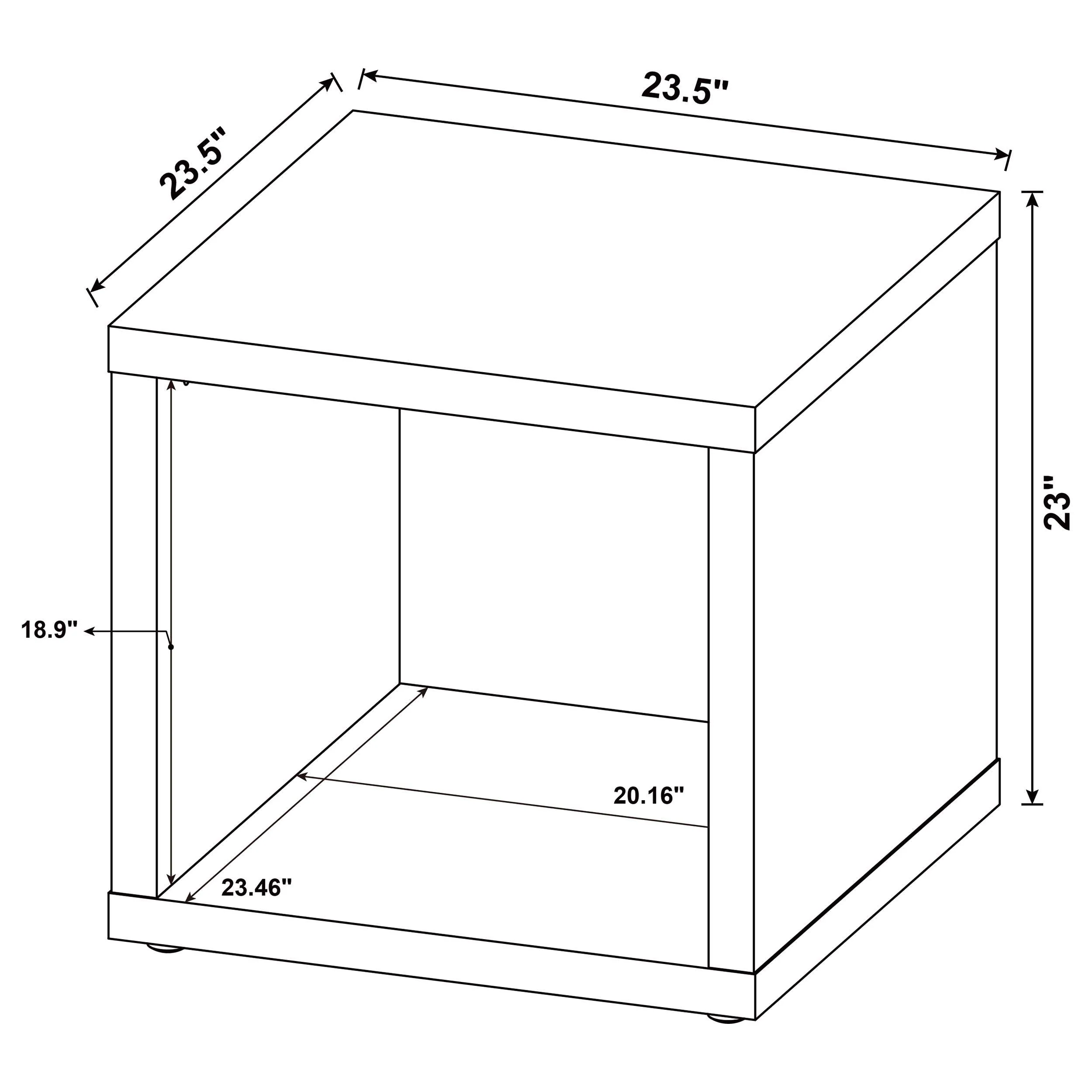 Frisco Dark Pine 3-Piece Coffee and End Table Set - Image 14