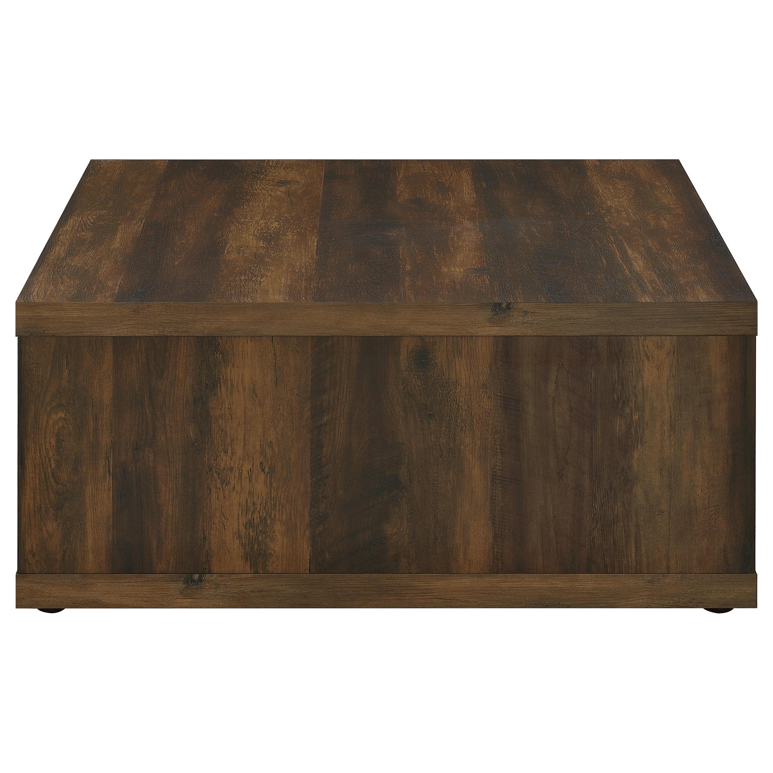 Frisco Square Engineered Wood Coffee Table Dark Pine - Image 5