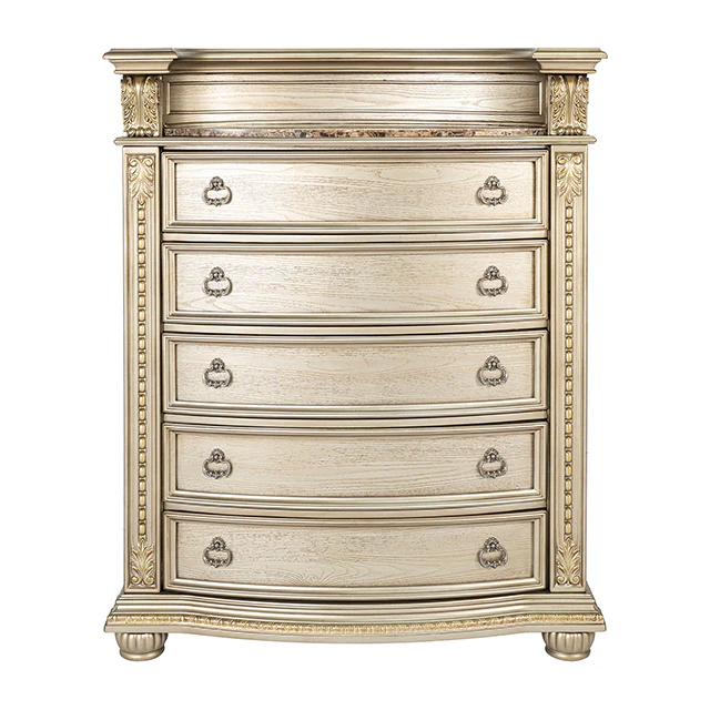 Fromberg Gold Champagne 5-Piece Queen Bedroom Set - Image 7