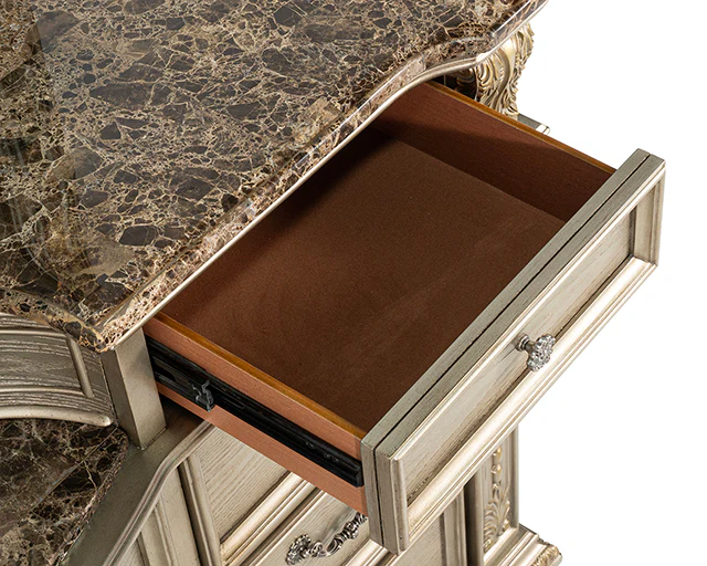 Fromberg Gold Champagne Dresser w/ Marble Top - Image 8