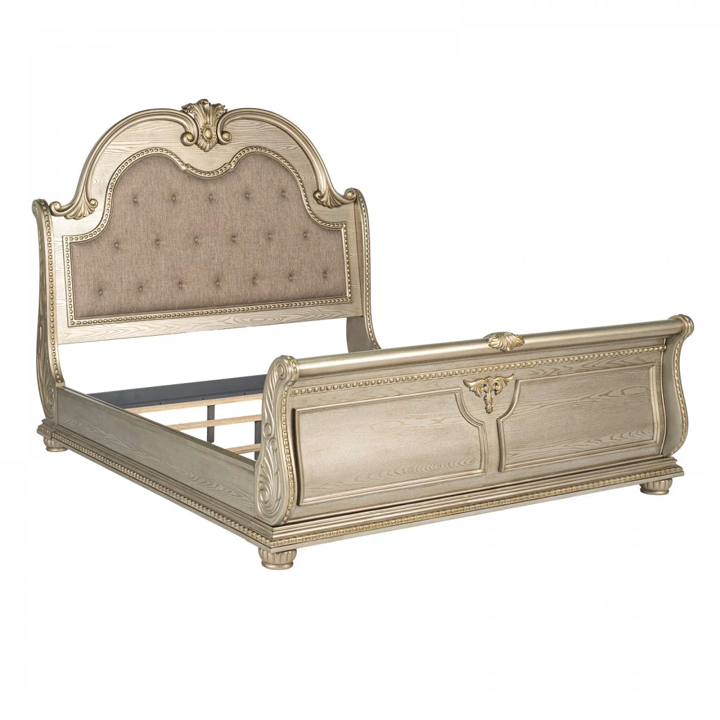 Fromberg Gold Champagne King Bed - Image 2