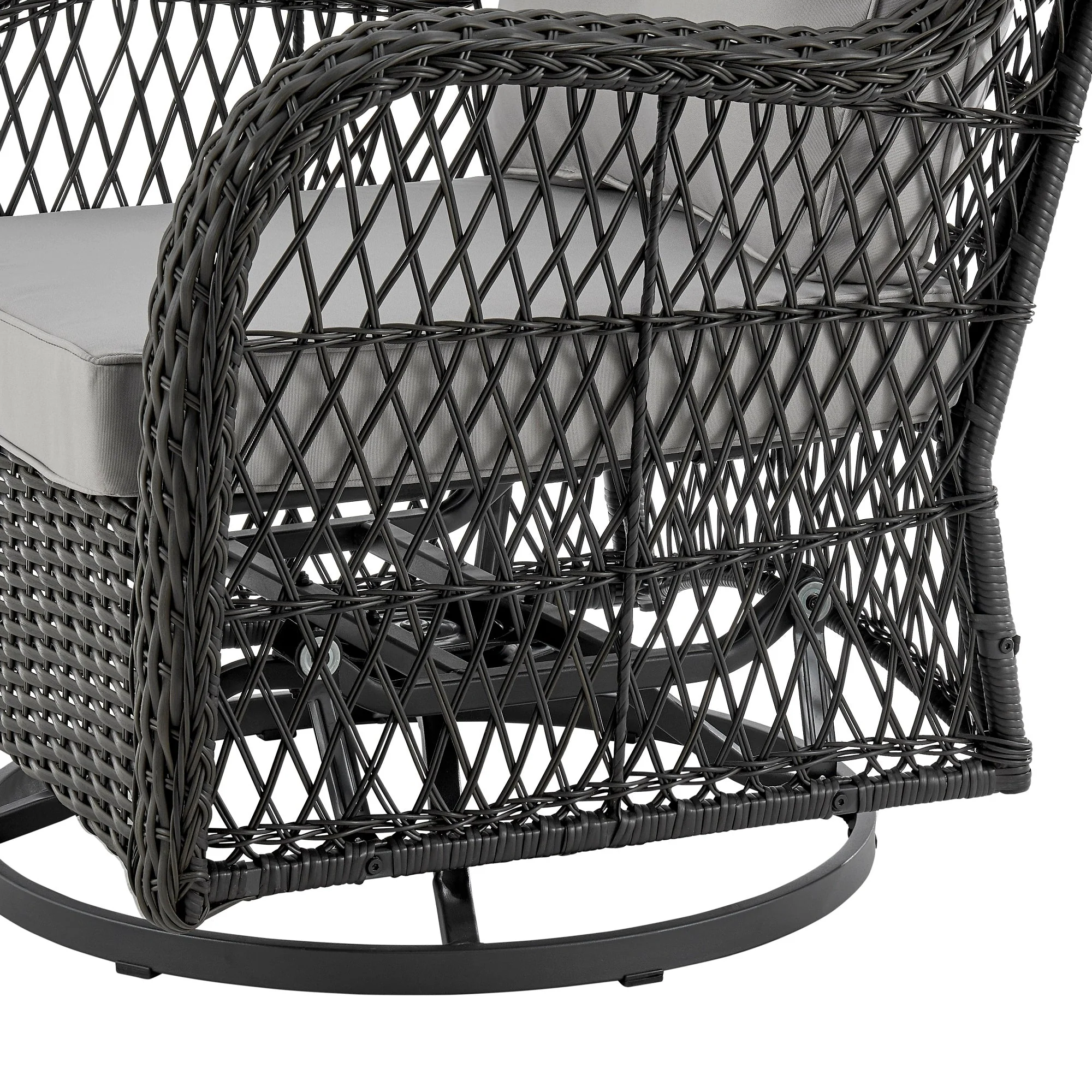 Fruttuo Patio 2-Person Seating Group with End Table with Grey Cushions - Image 9