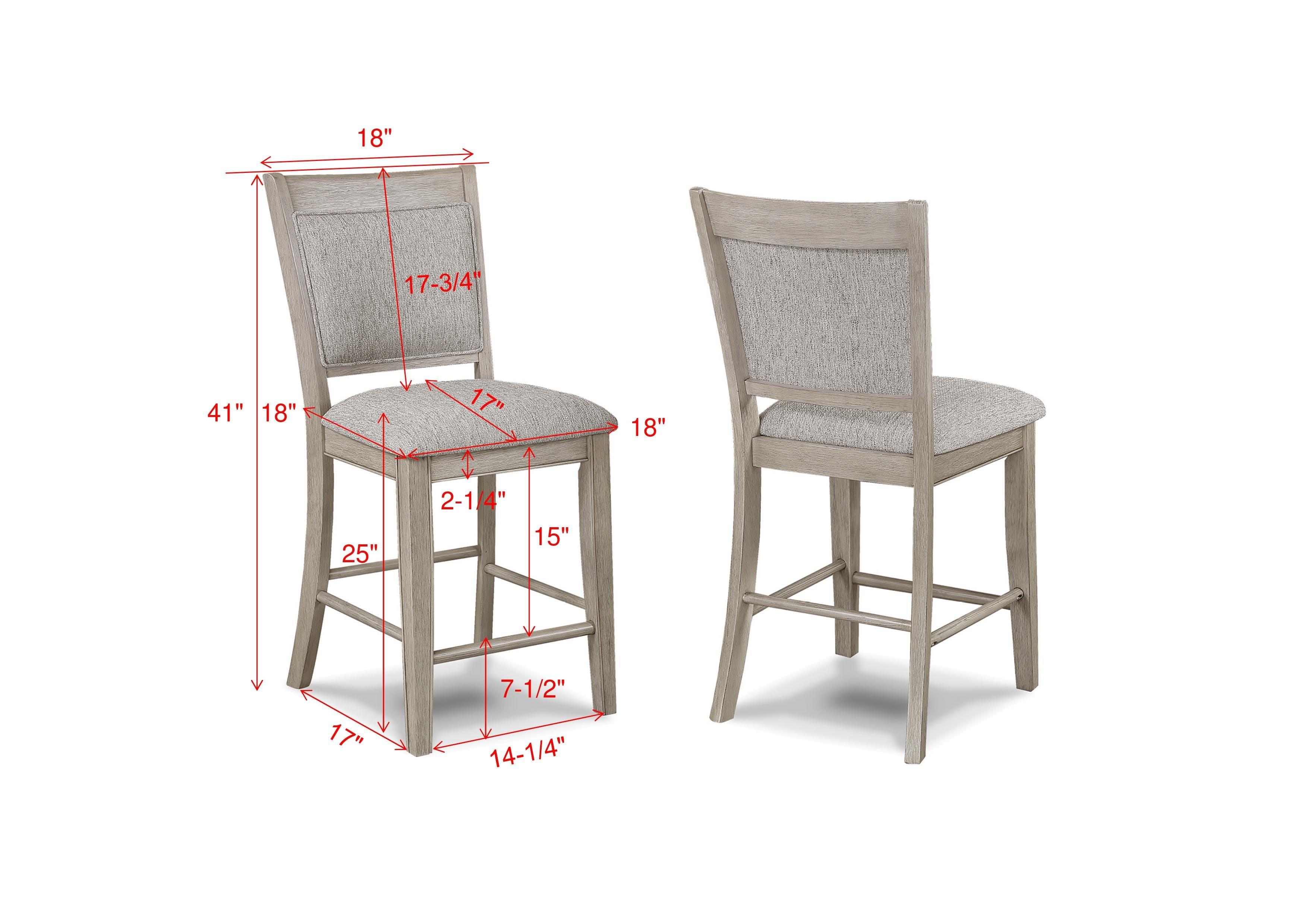 Fulton White Oak Counter Height Dining Chair, Set of 2 - Image 5