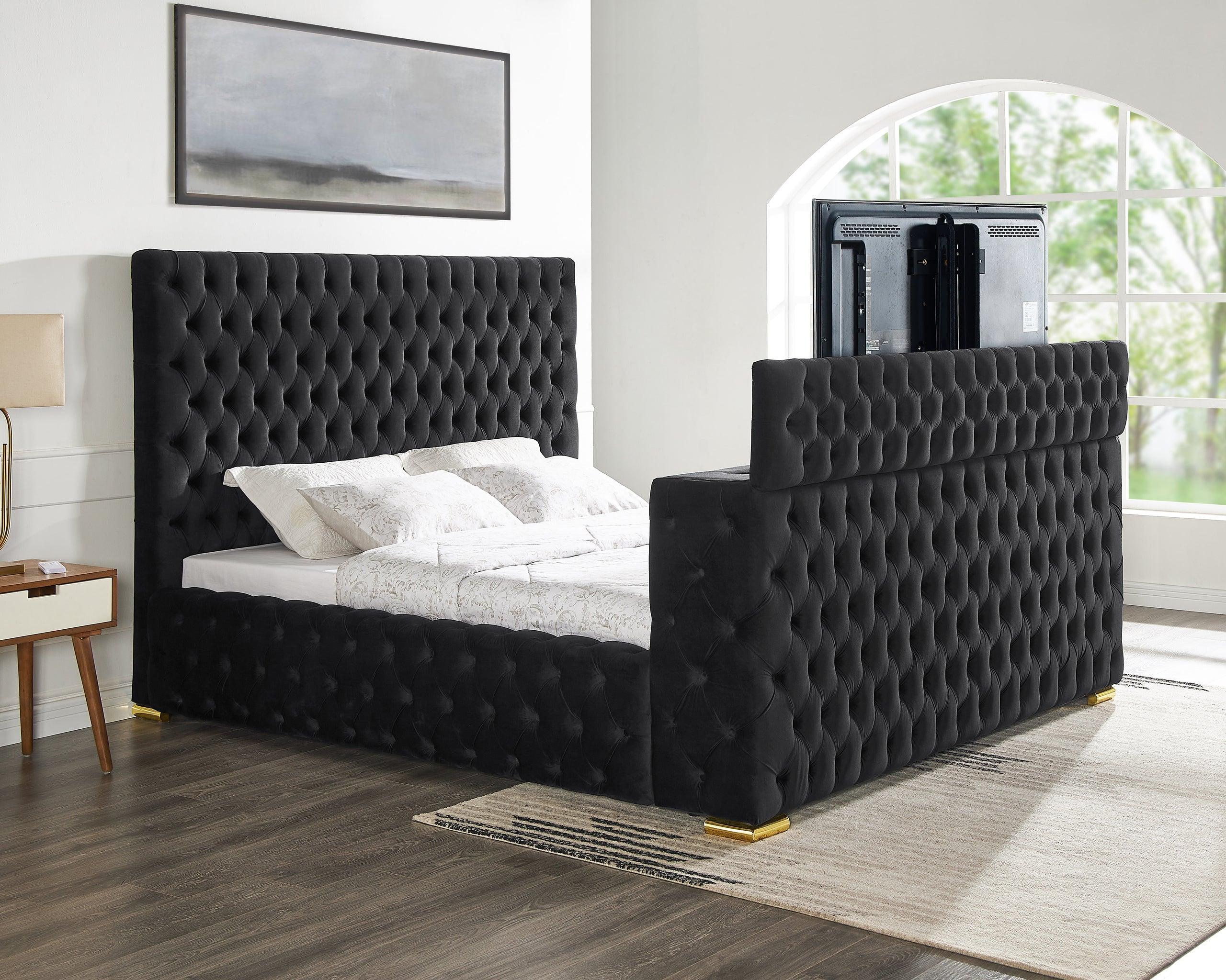 Future Black King Platform Bed - Image 2