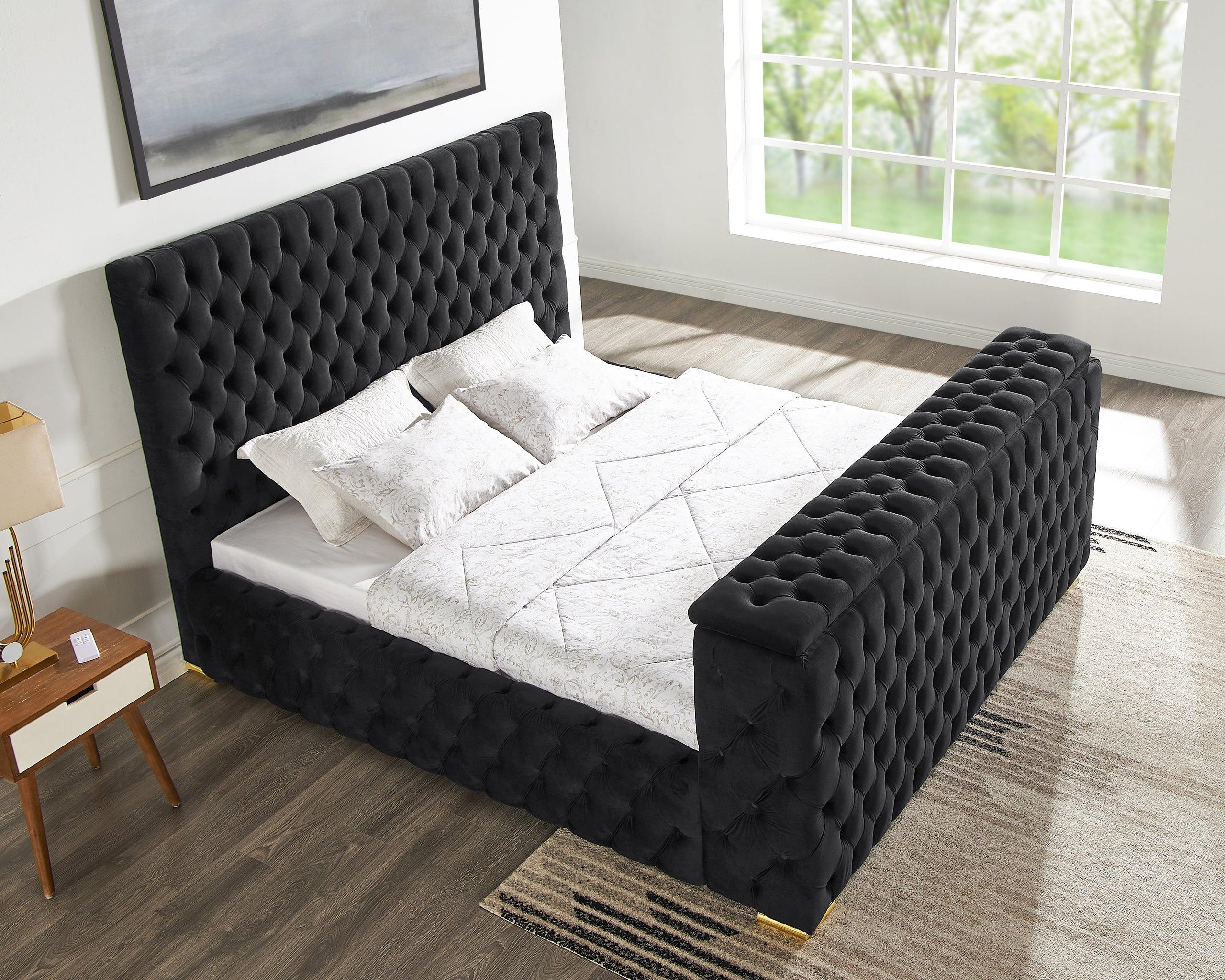 Future Black King Platform Bed - Image 4