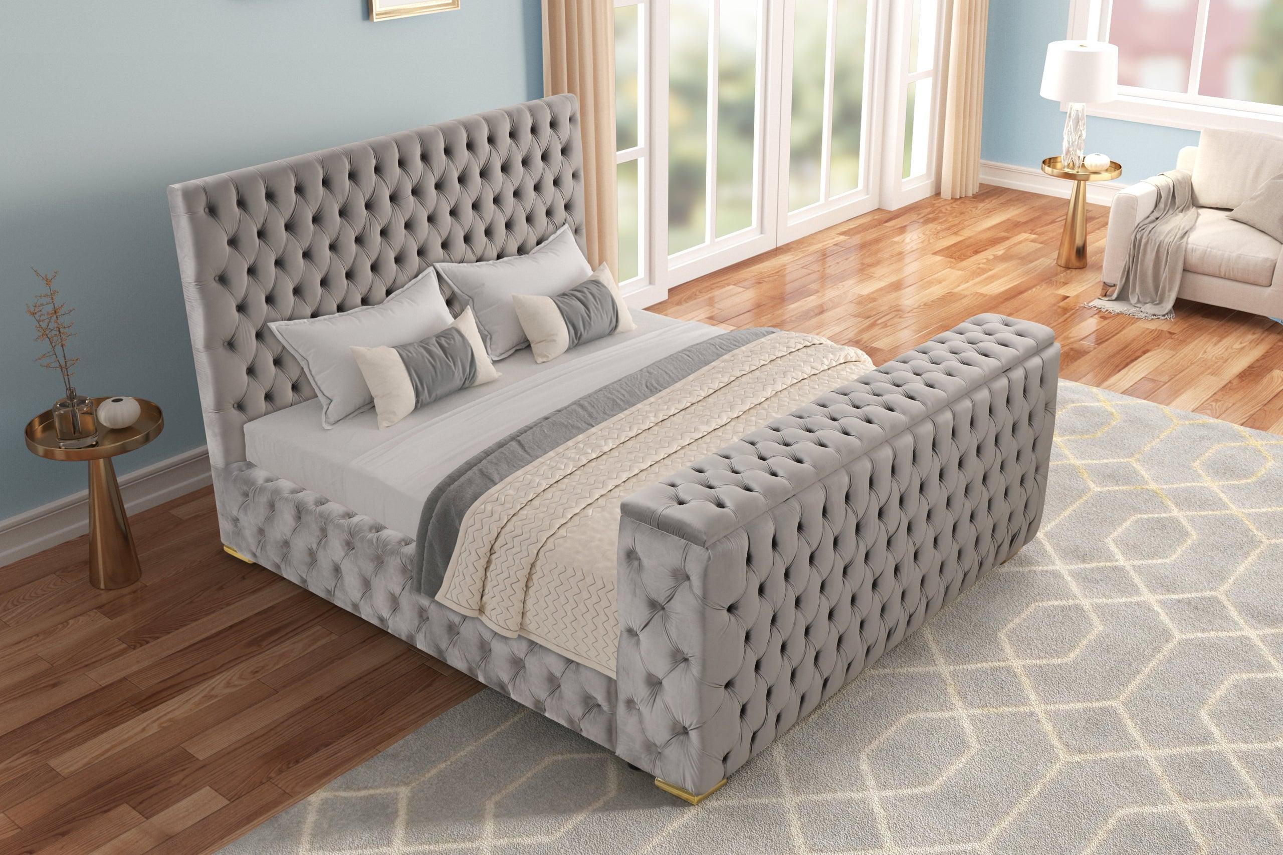 Future Gray Queen Platform Bed - Image 2