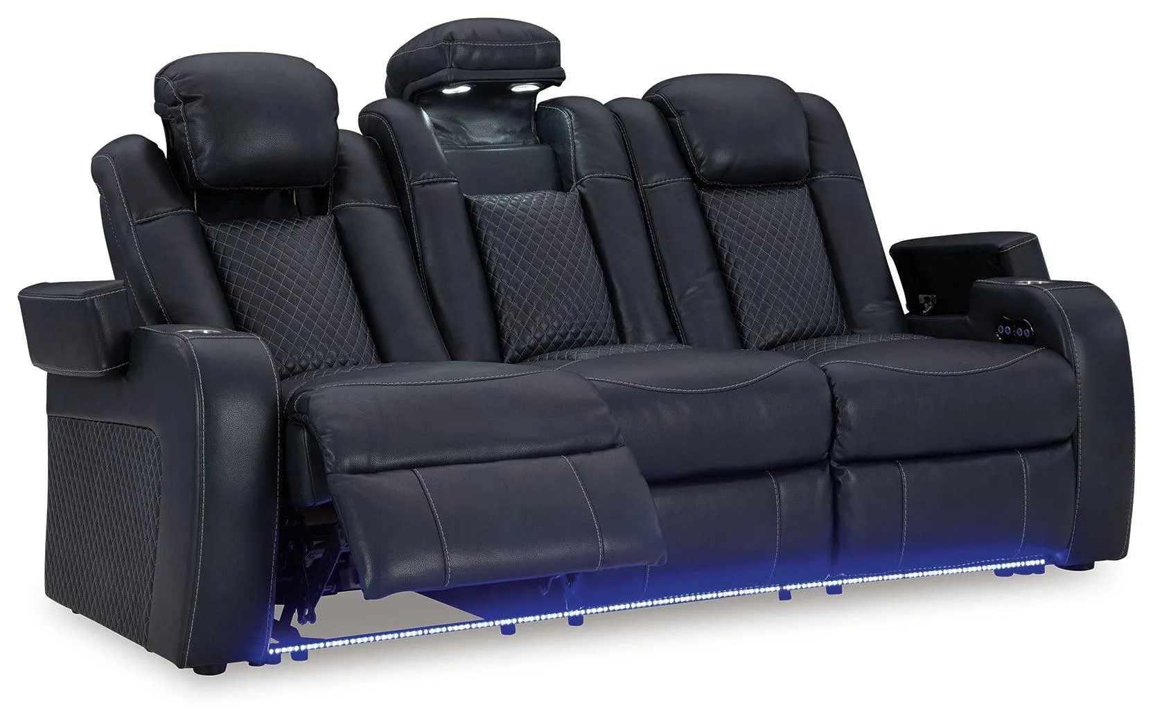 Fyne-Dyme Sapphire Dual Power Reclining Sofa - Image 3