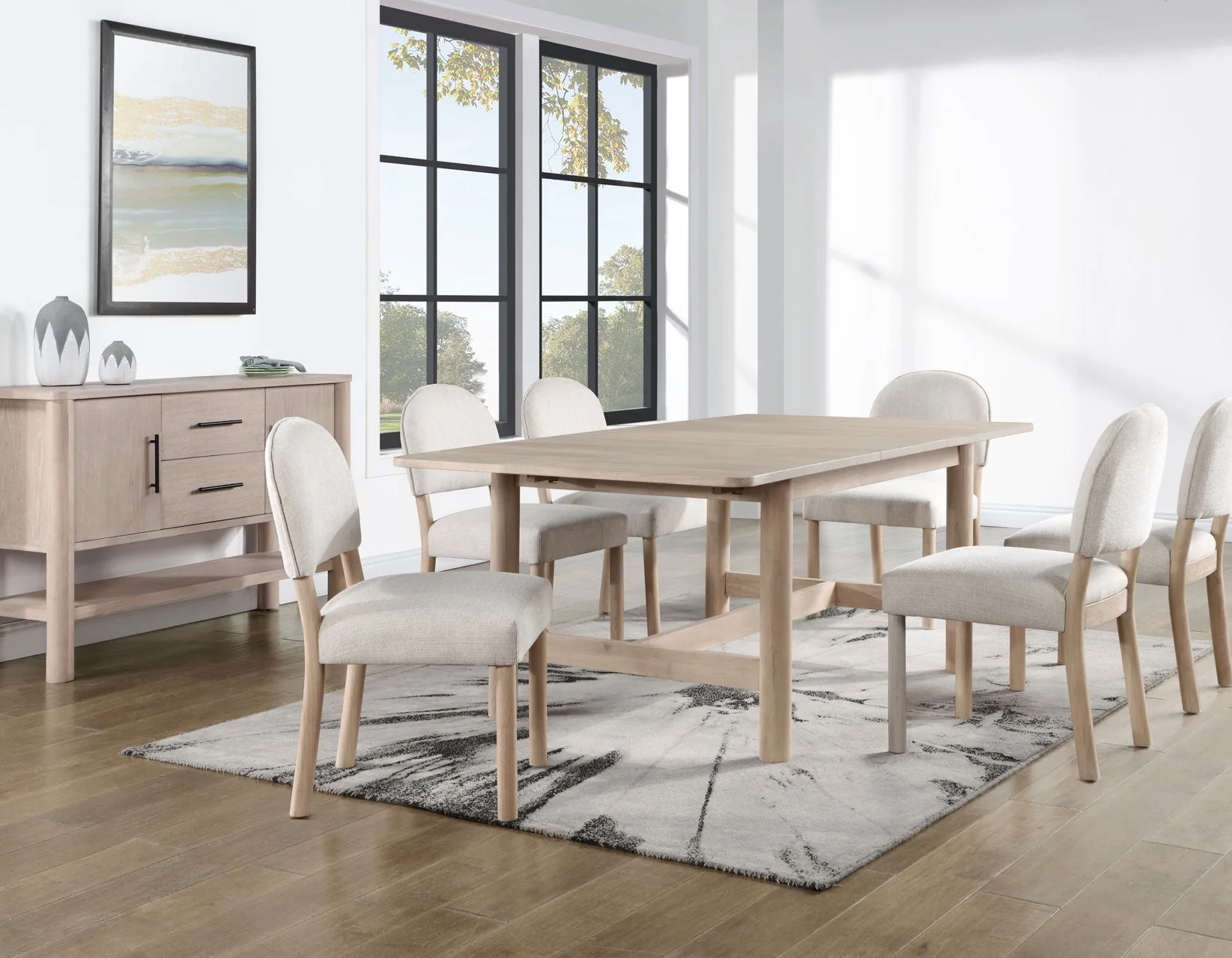 Gabby Washed Oak Dining Room Set - Image 2