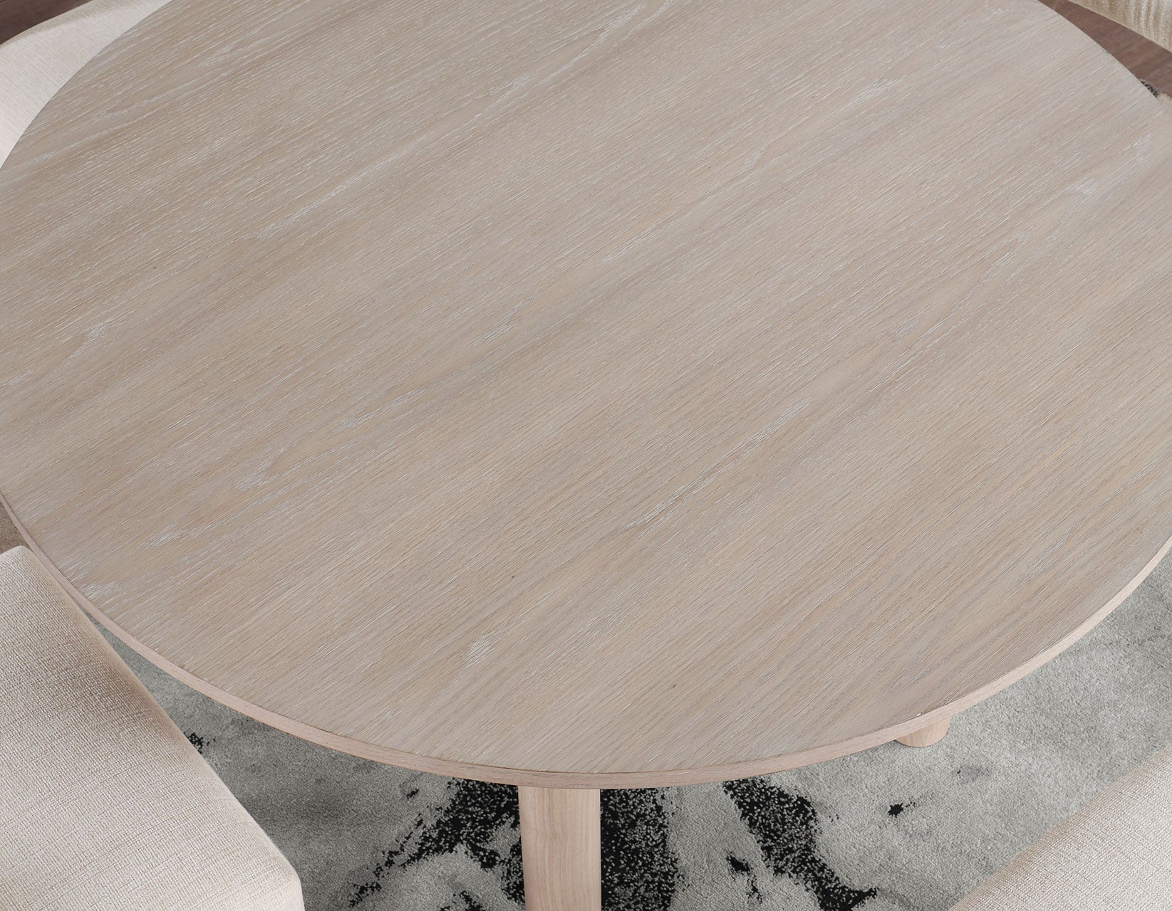 Gabby Washed Oak Round Dining Room Set - Image 5