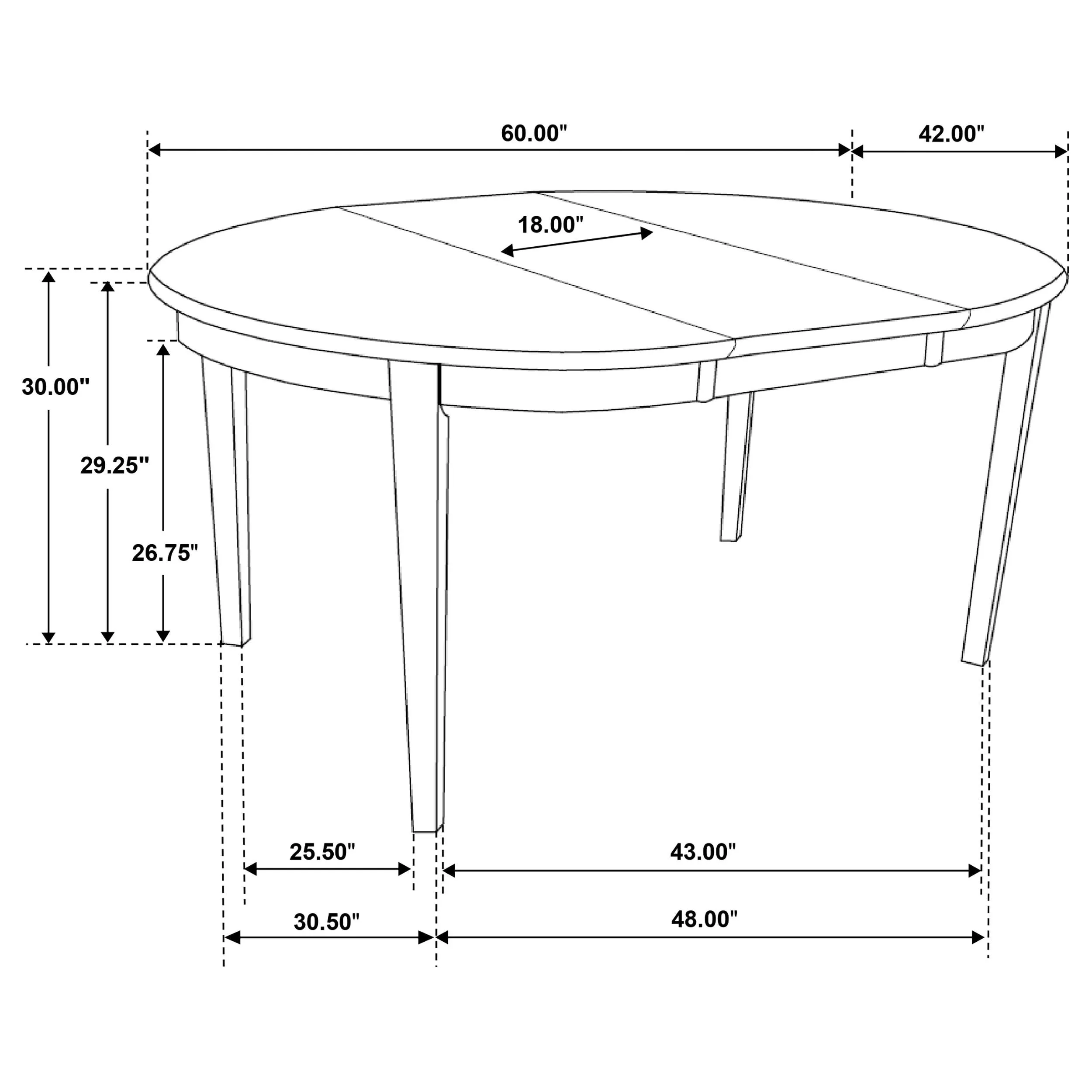 Gabriel Cappuccino 7-Piece Extension Leaf Dining Table Set - Image 10