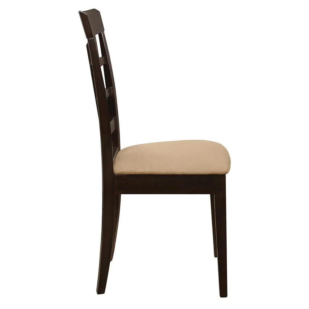 Gabriel Cappuccino/Tan Lattice Back Side Chairs, Set of 2 - Image 6