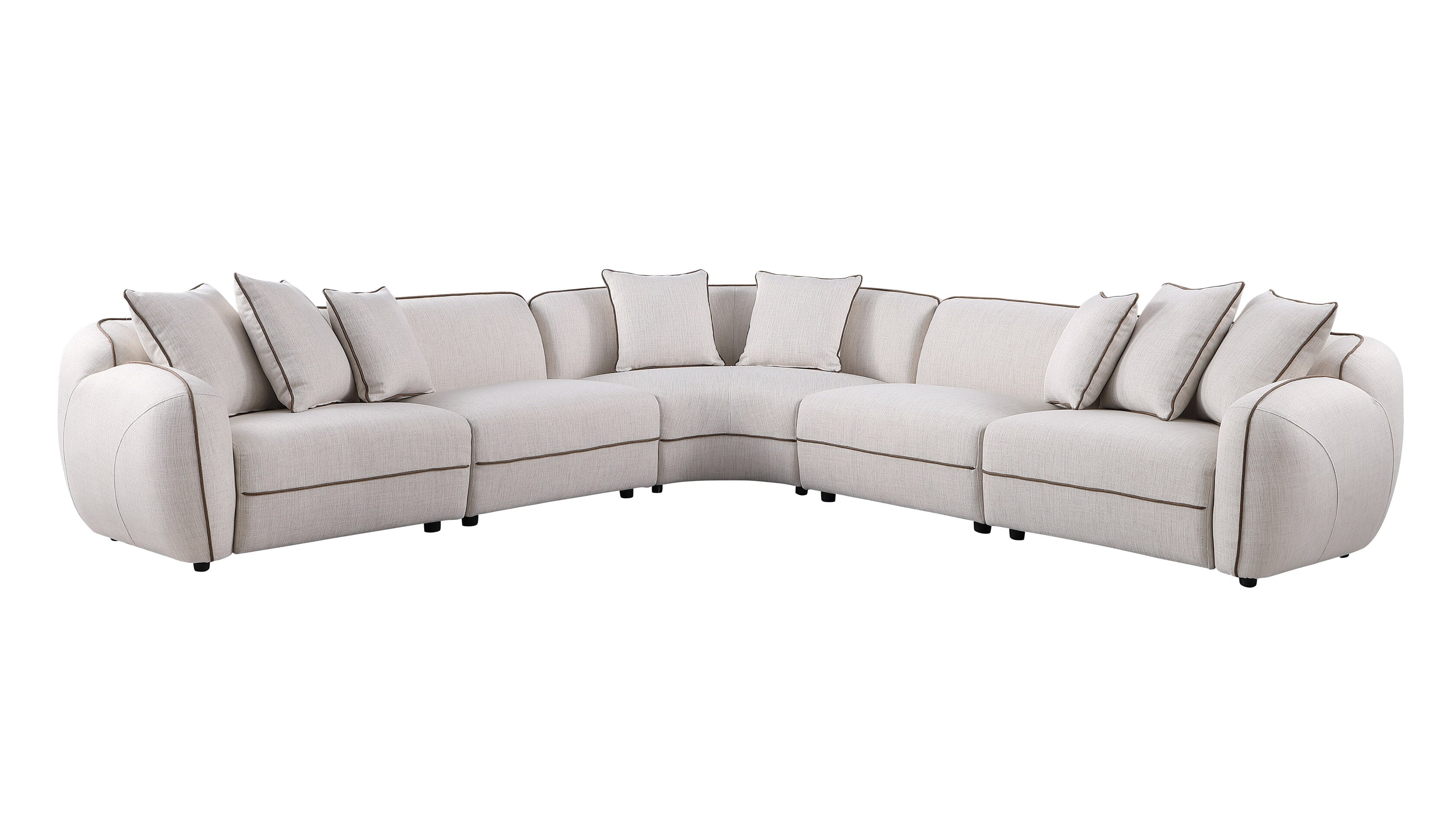Gaby Beige 5-Piece Sectional - Image 2