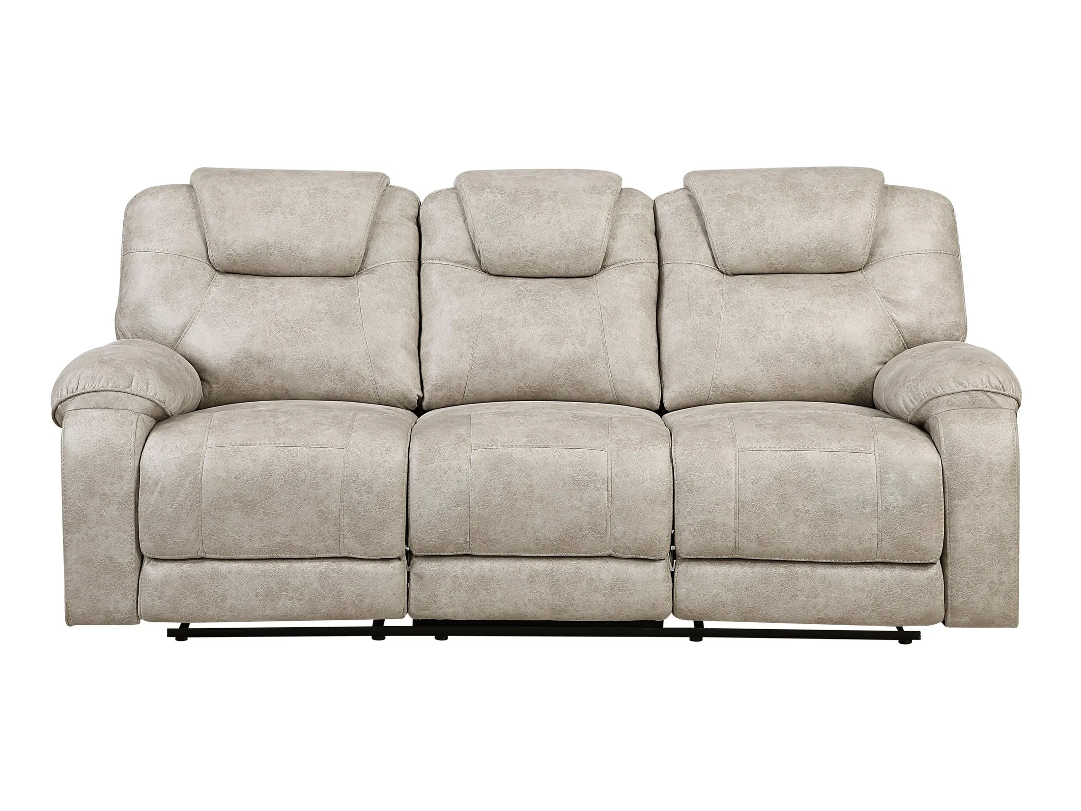 Gainesville Pewter Double Reclining Sofa and Loveseat - Image 9