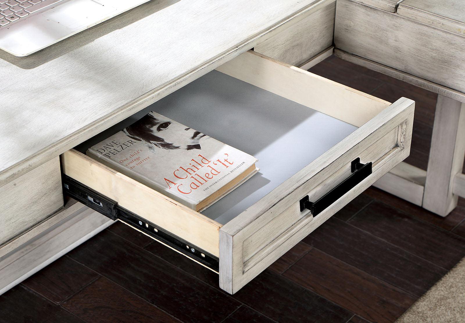 Galarga Antique White Desk - Image 4