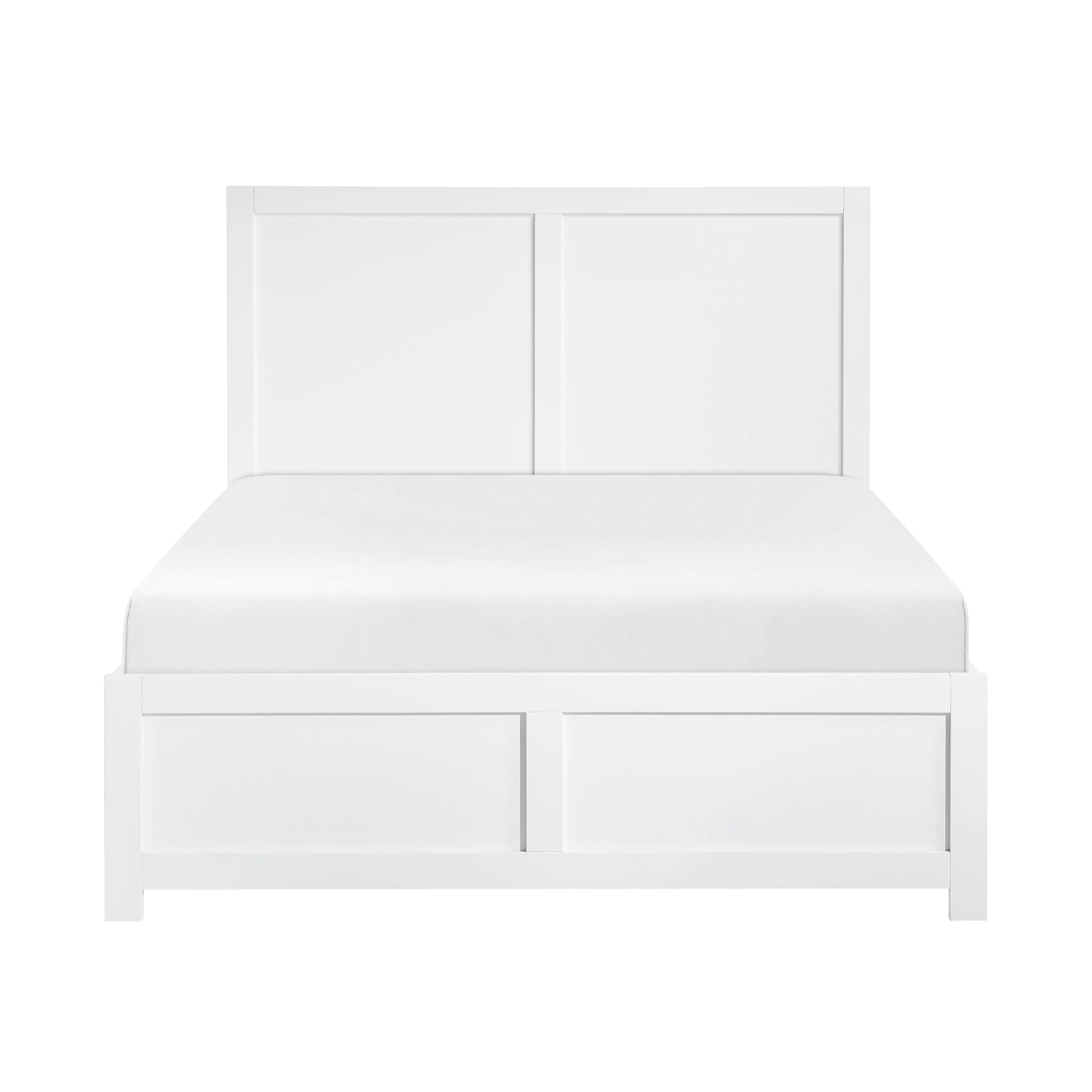 Galen White Full Platform Bed
