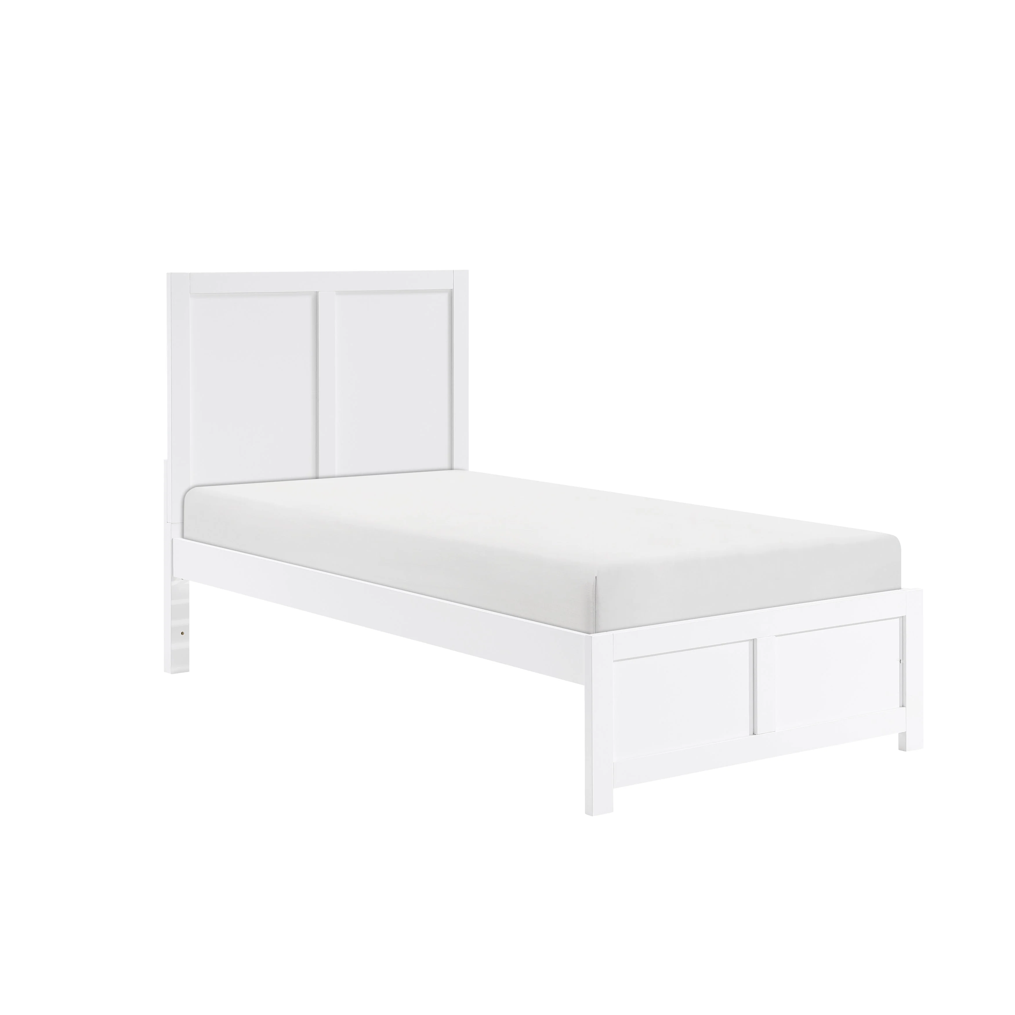 Galen White Twin Platform Bed - Image 2