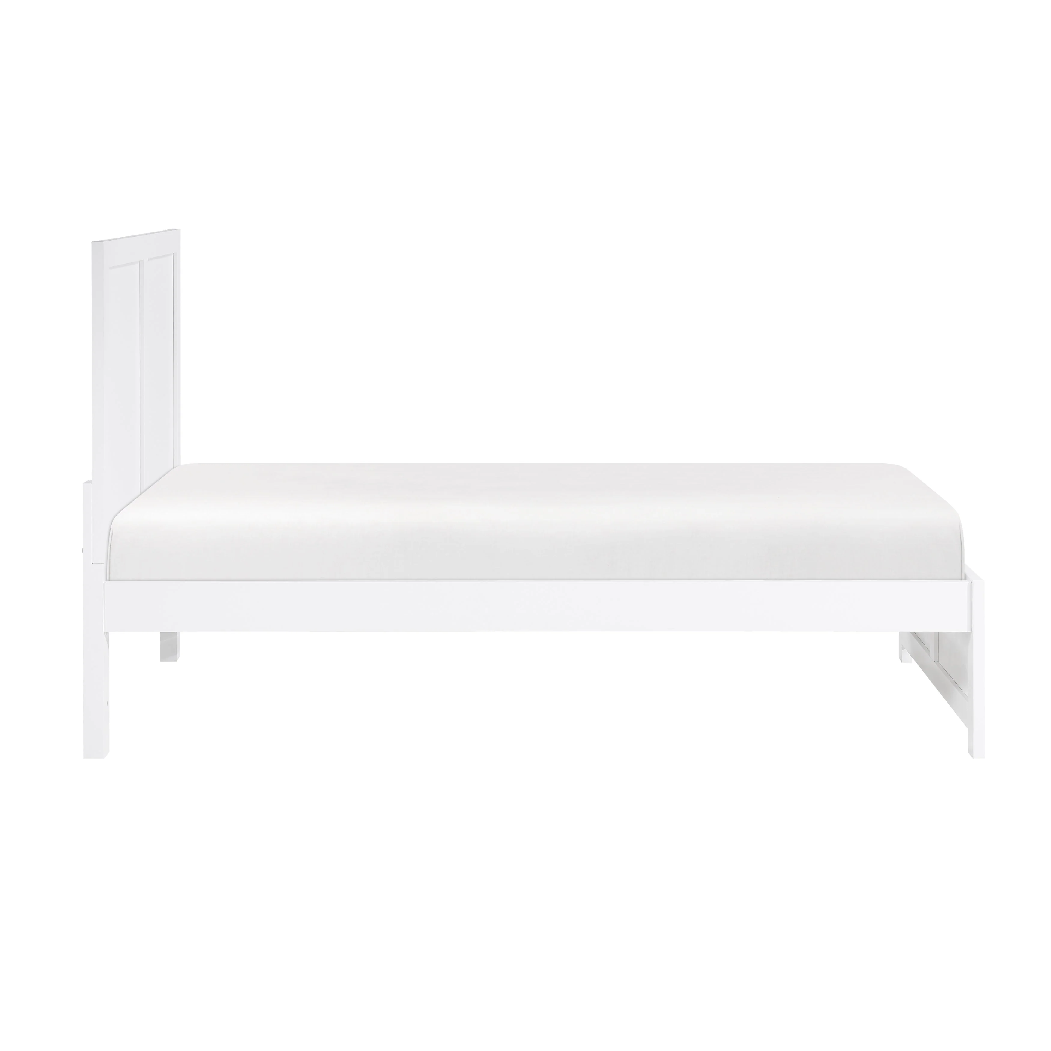 Galen White Twin Platform Bed - Image 3