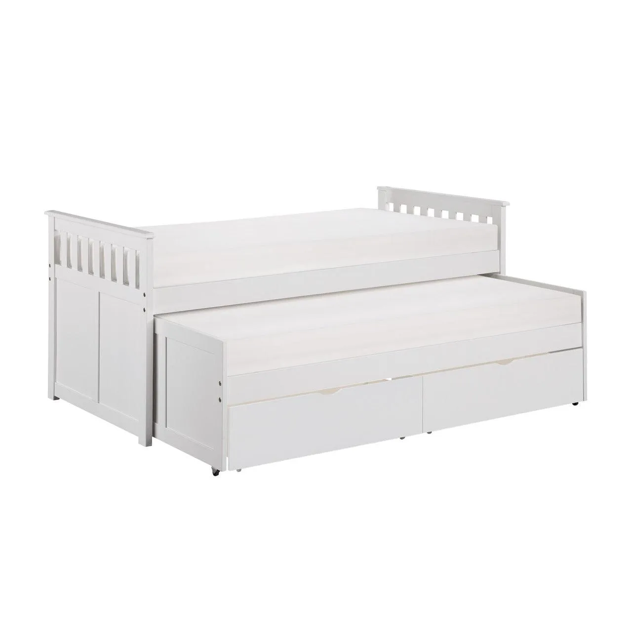 Galen White Twin/Twin Bed with Storage Boxes - Image 3