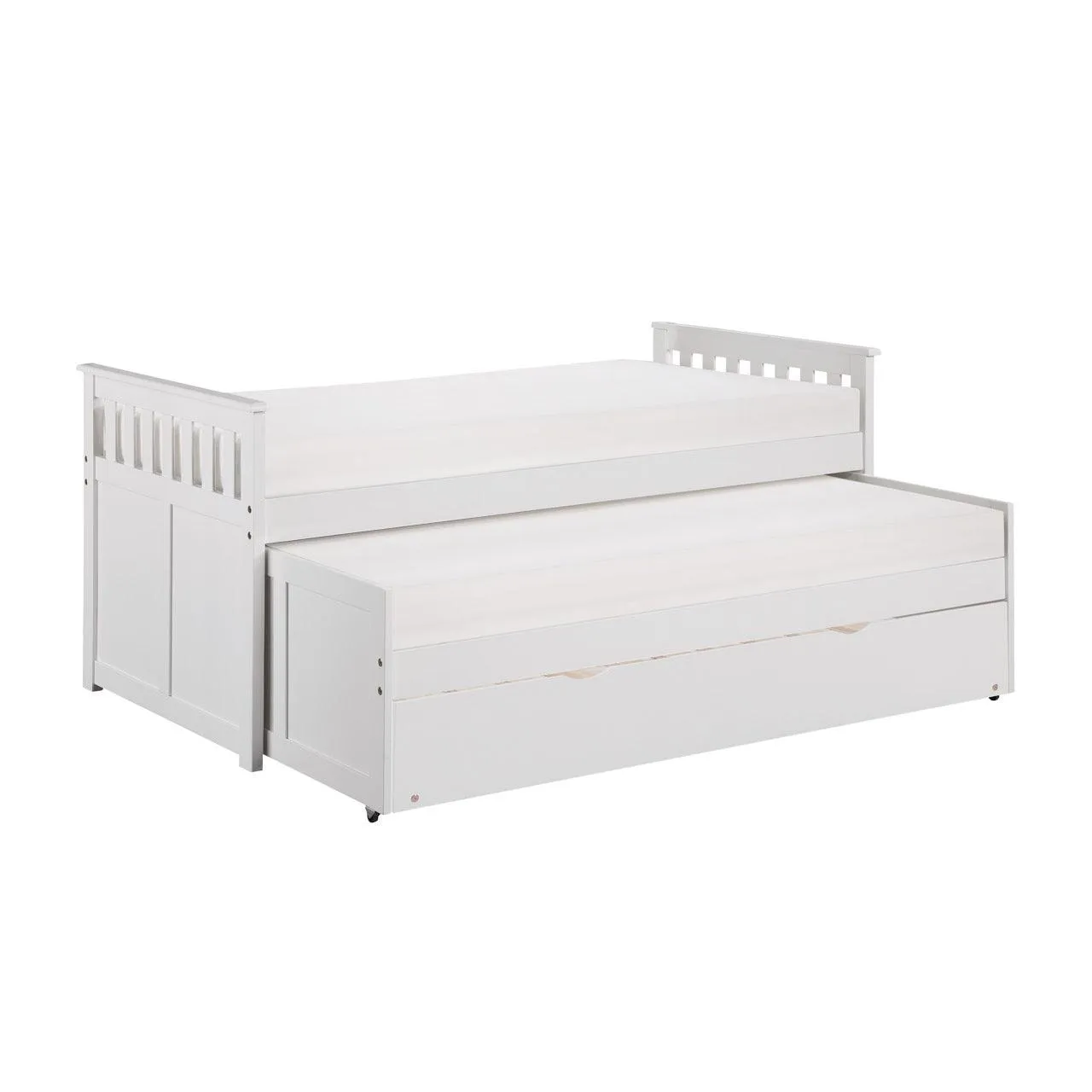 Galen White Twin/Twin Bed with Twin Trundle - Image 3