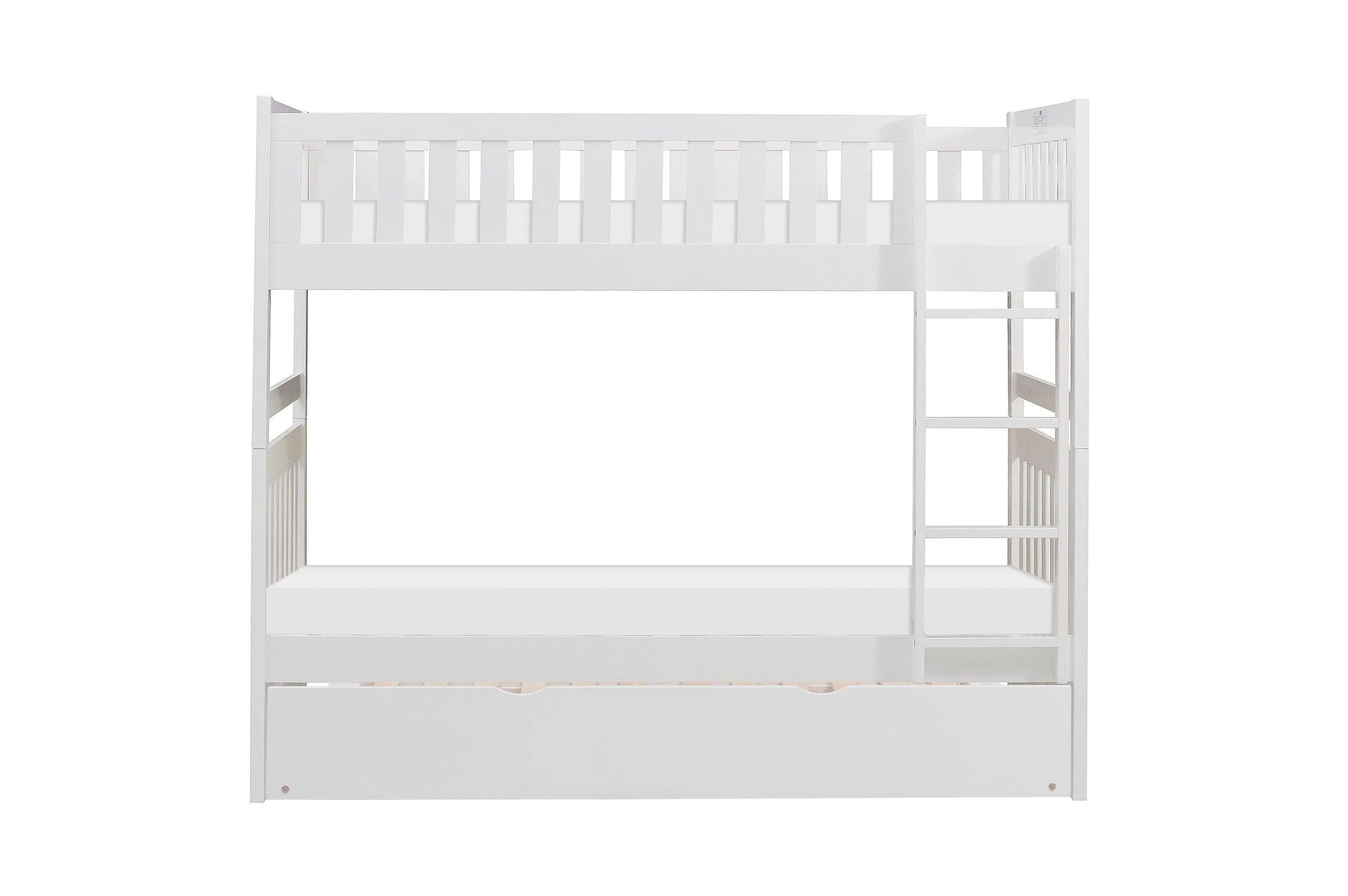 Galen White Twin/Twin Bunk Bed with Twin Trundle - Image 5