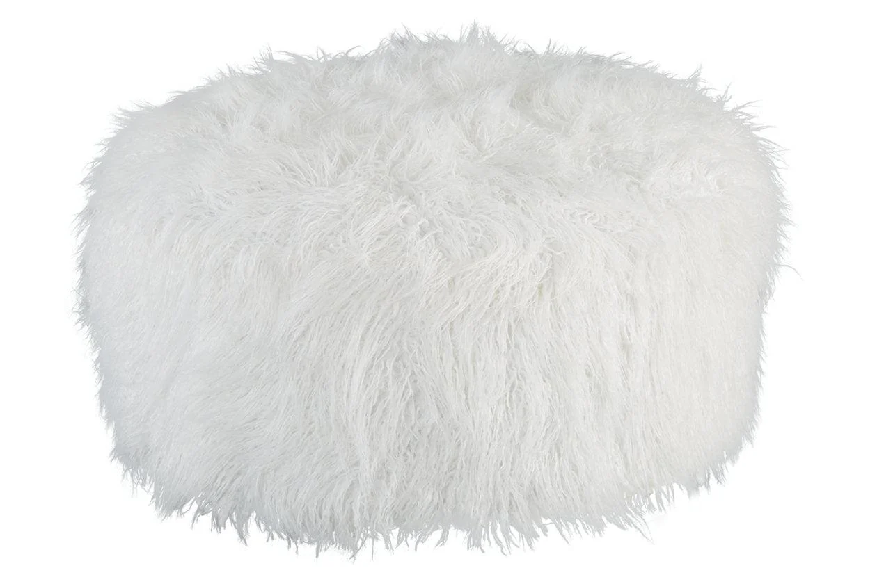 Galice White Oversized Accent Ottoman - Image 2