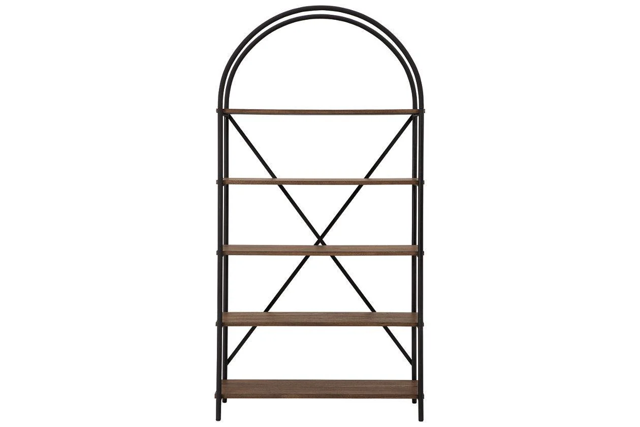 Galtbury Brown/Black Bookcase - Image 2