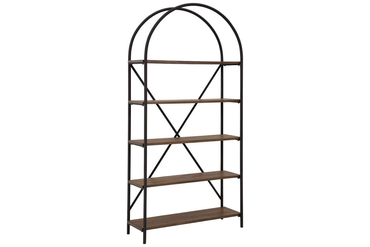 Galtbury Brown/Black Bookcase - Image 6
