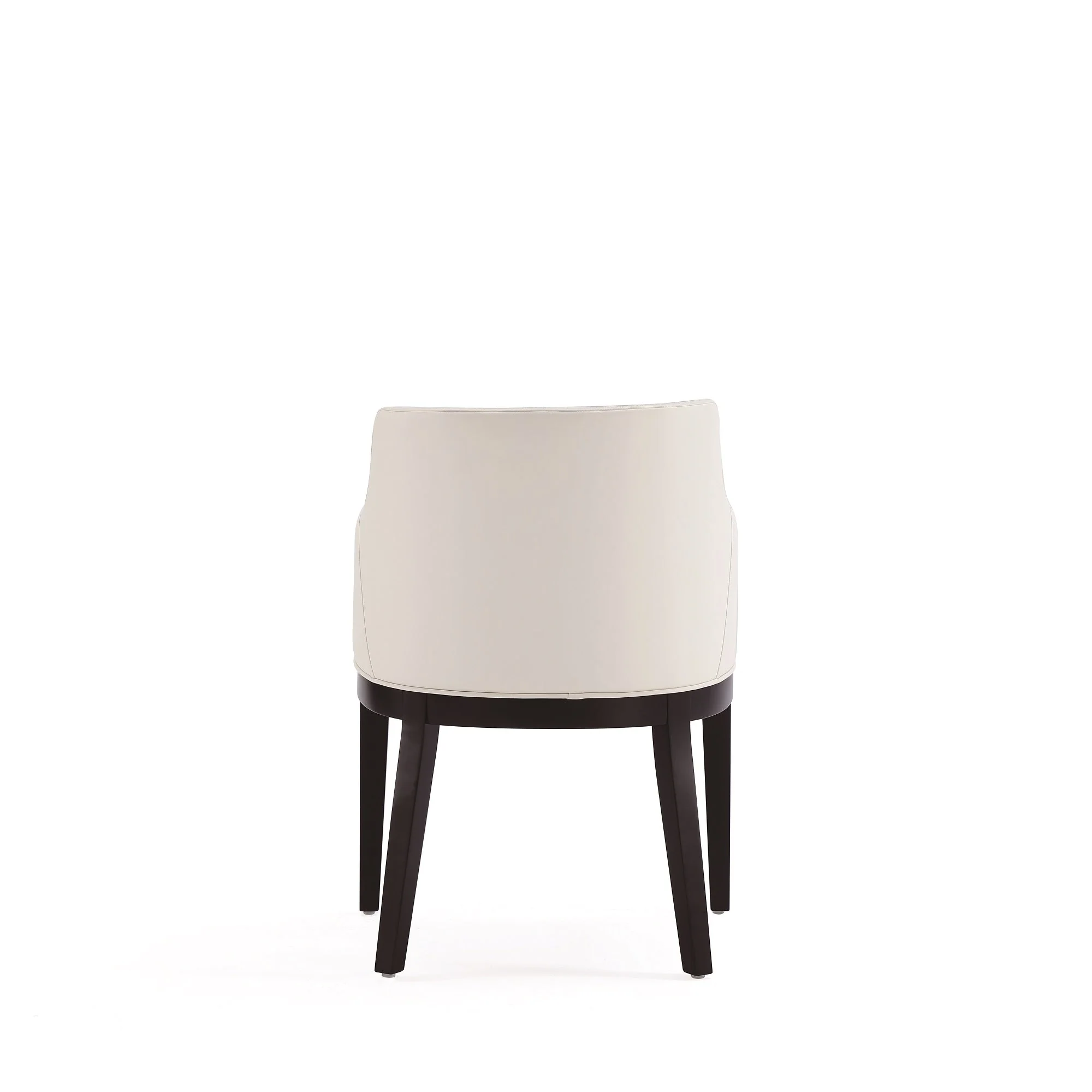 Gansevoort Faux Leather Dining Armchair in Cream - Image 7