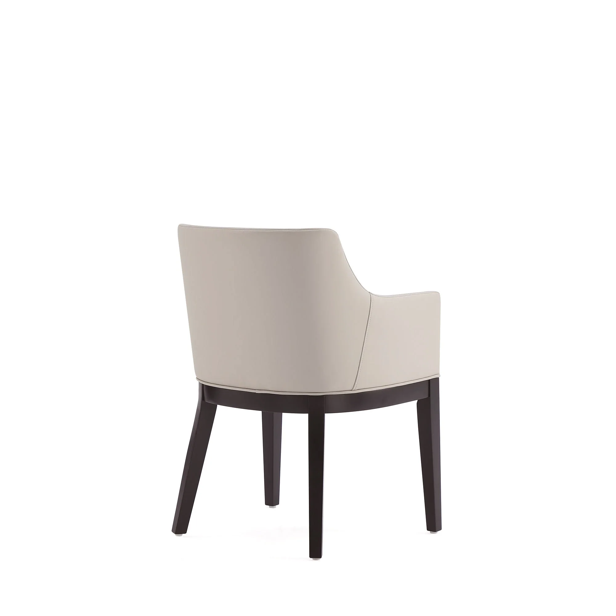 Gansevoort Faux Leather Dining Armchair in Stone Grey - Image 6