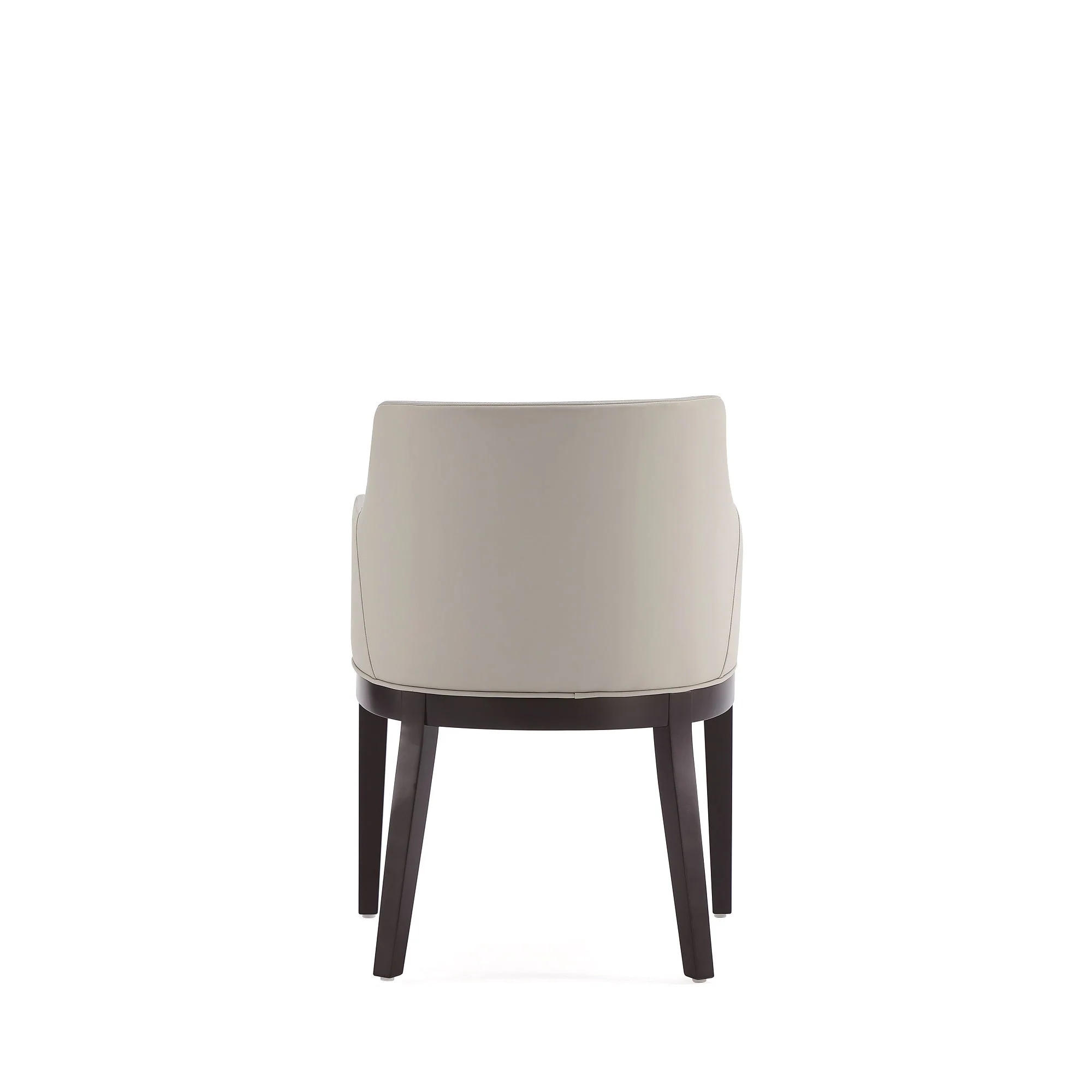Gansevoort Faux Leather Dining Armchair in Stone Grey - Image 7
