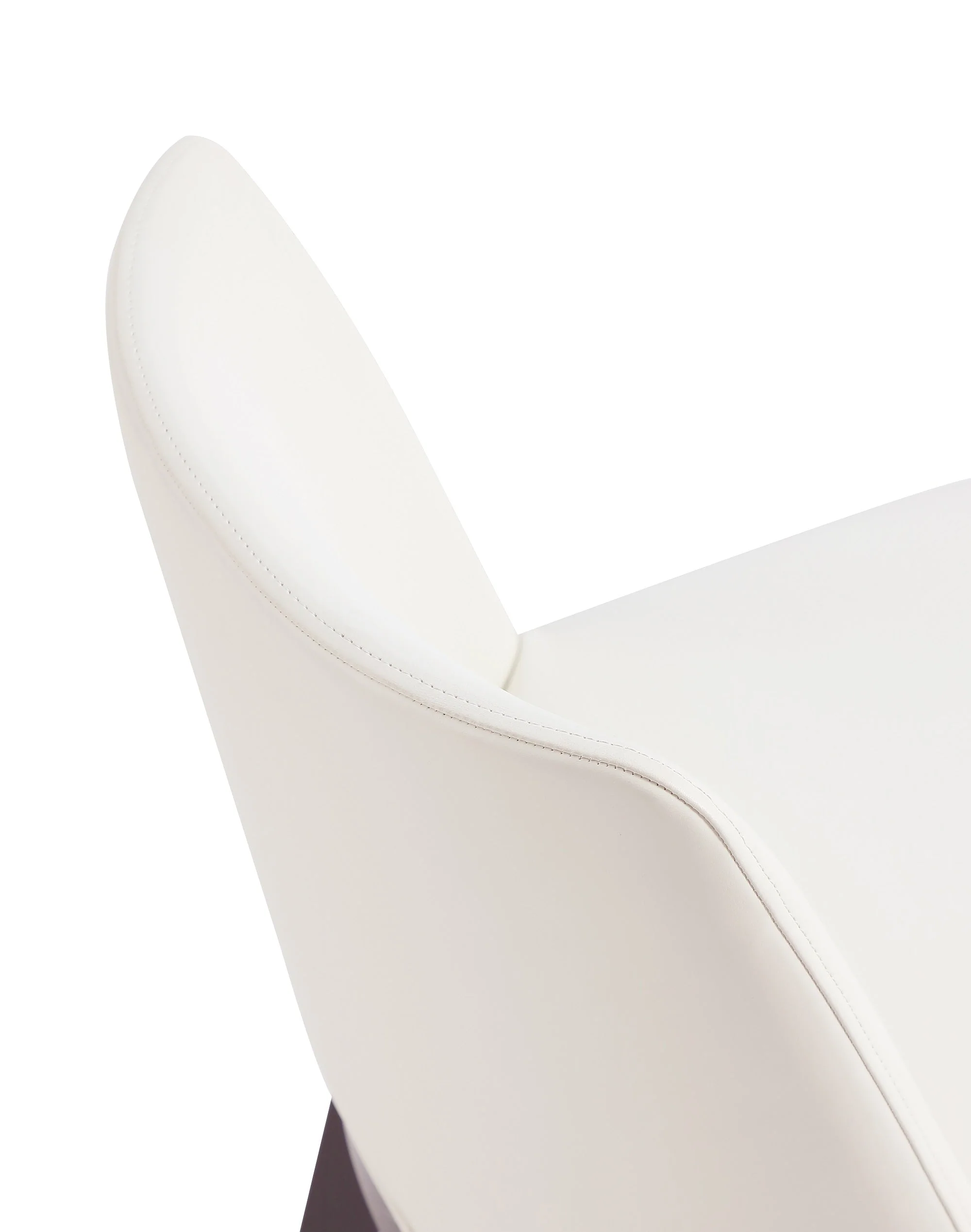 Gansevoort Faux Leather Dining Chair in Cream (set of 2) - Image 10