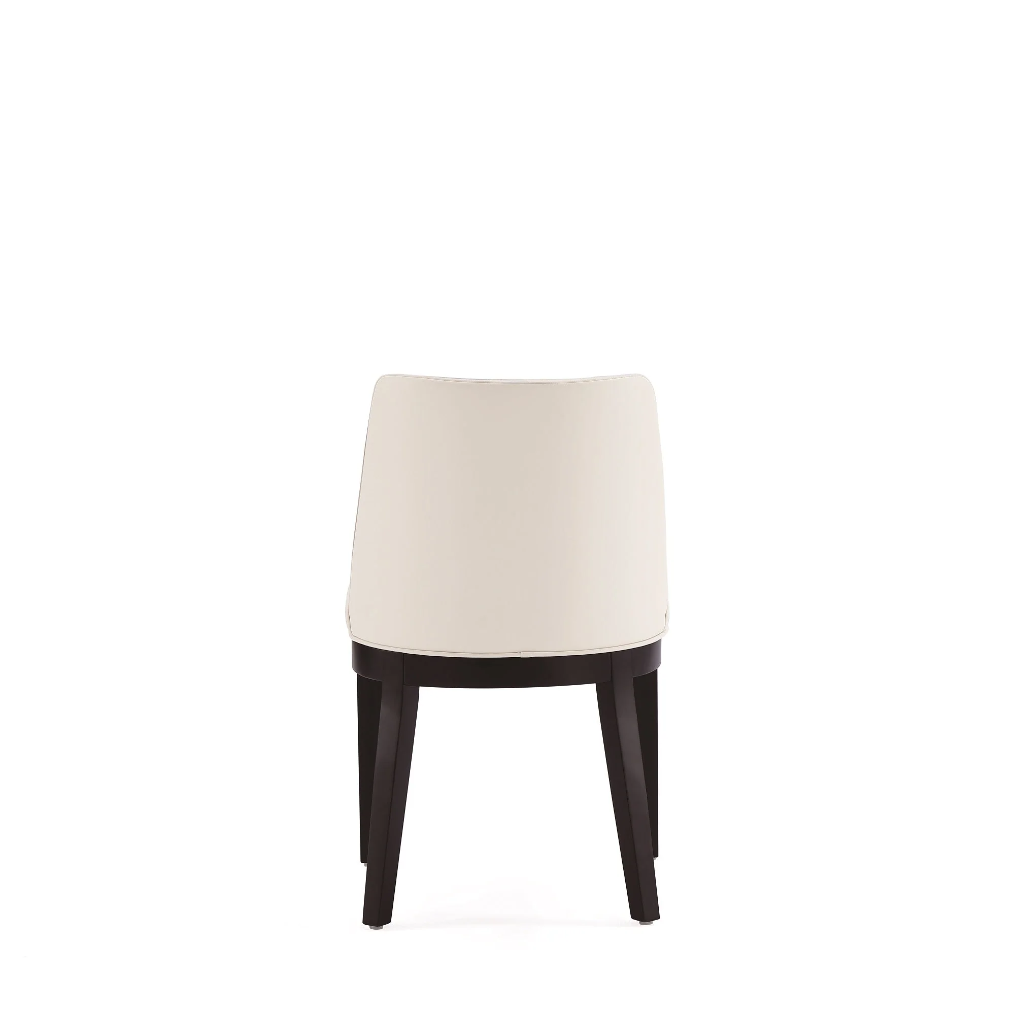 Gansevoort Faux Leather Dining Chair in Cream (set of 2) - Image 7