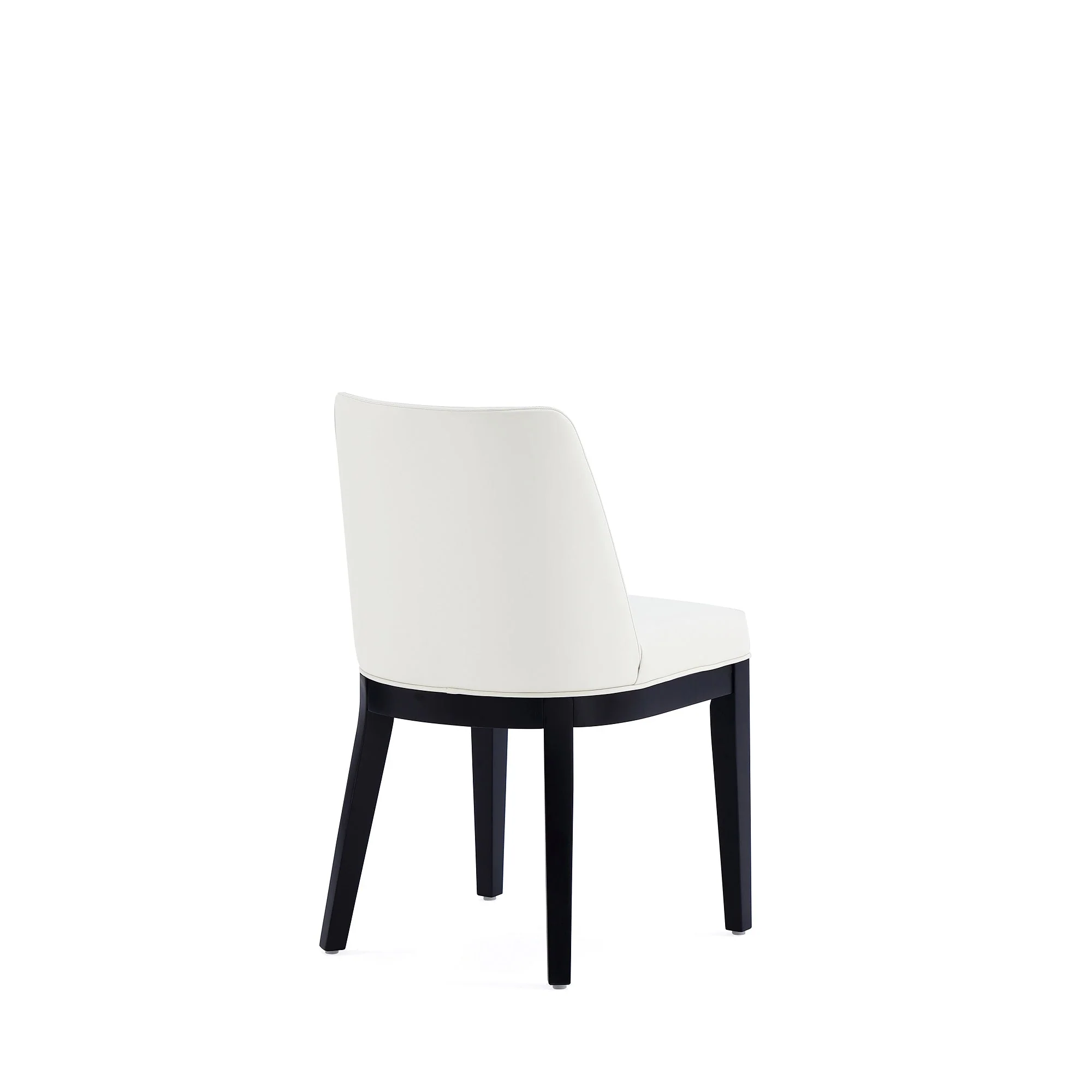 Gansevoort Faux Leather Dining Chair in Cream (set of 4) - Image 6